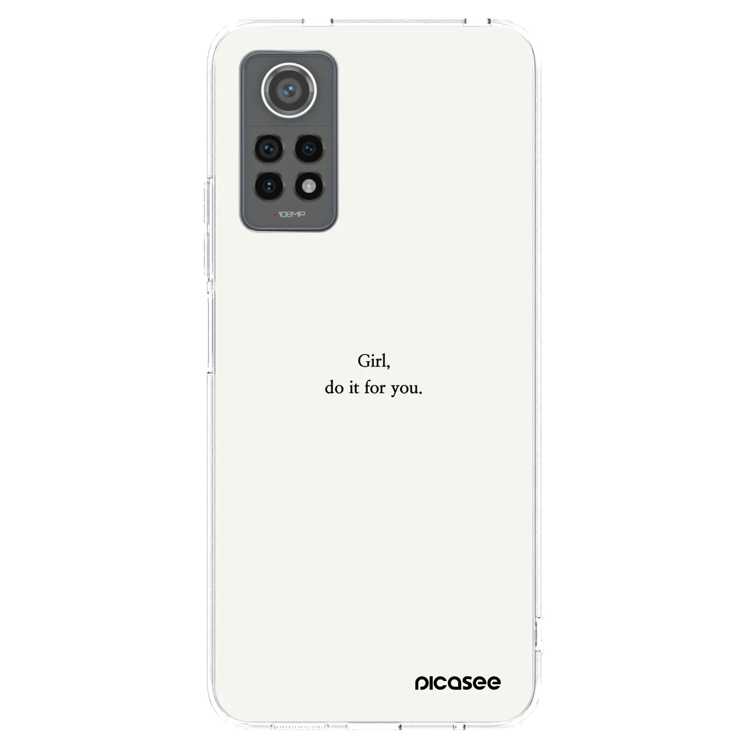Picasee silikónový prehľadný obal pre Xiaomi Redmi Note 12 Pro 4G - Girl, do it for you