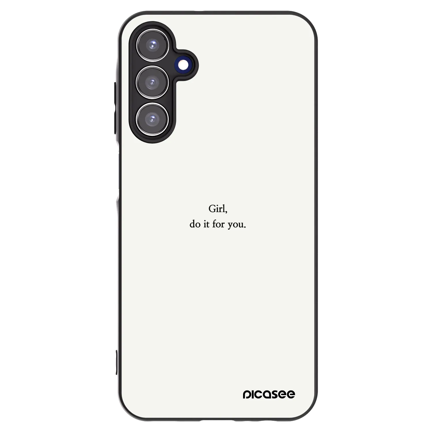 Picasee silikónový čierny obal pre Samsung Galaxy A15 A155F 4G - Girl, do it for you
