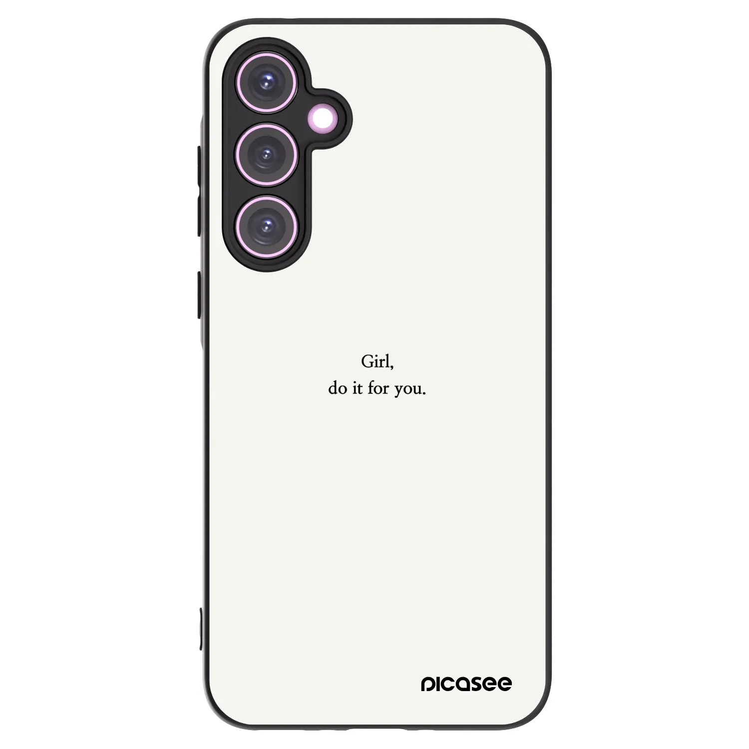 Picasee silikónový čierny obal pre Samsung Galaxy A35 5G A356B - Girl, do it for you