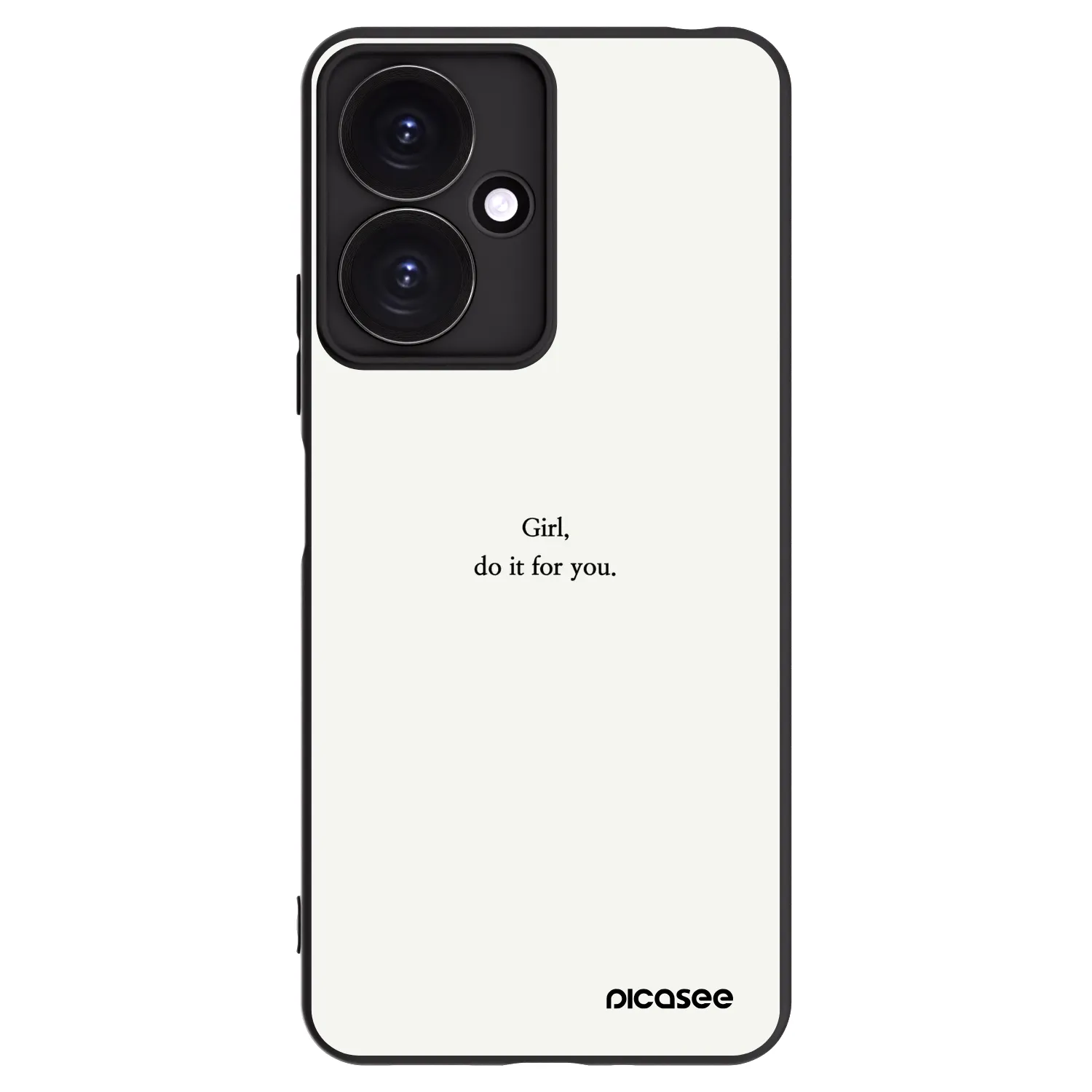Picasee silikónový čierny obal pre Xiaomi Redmi 13C 5G - Girl, do it for you