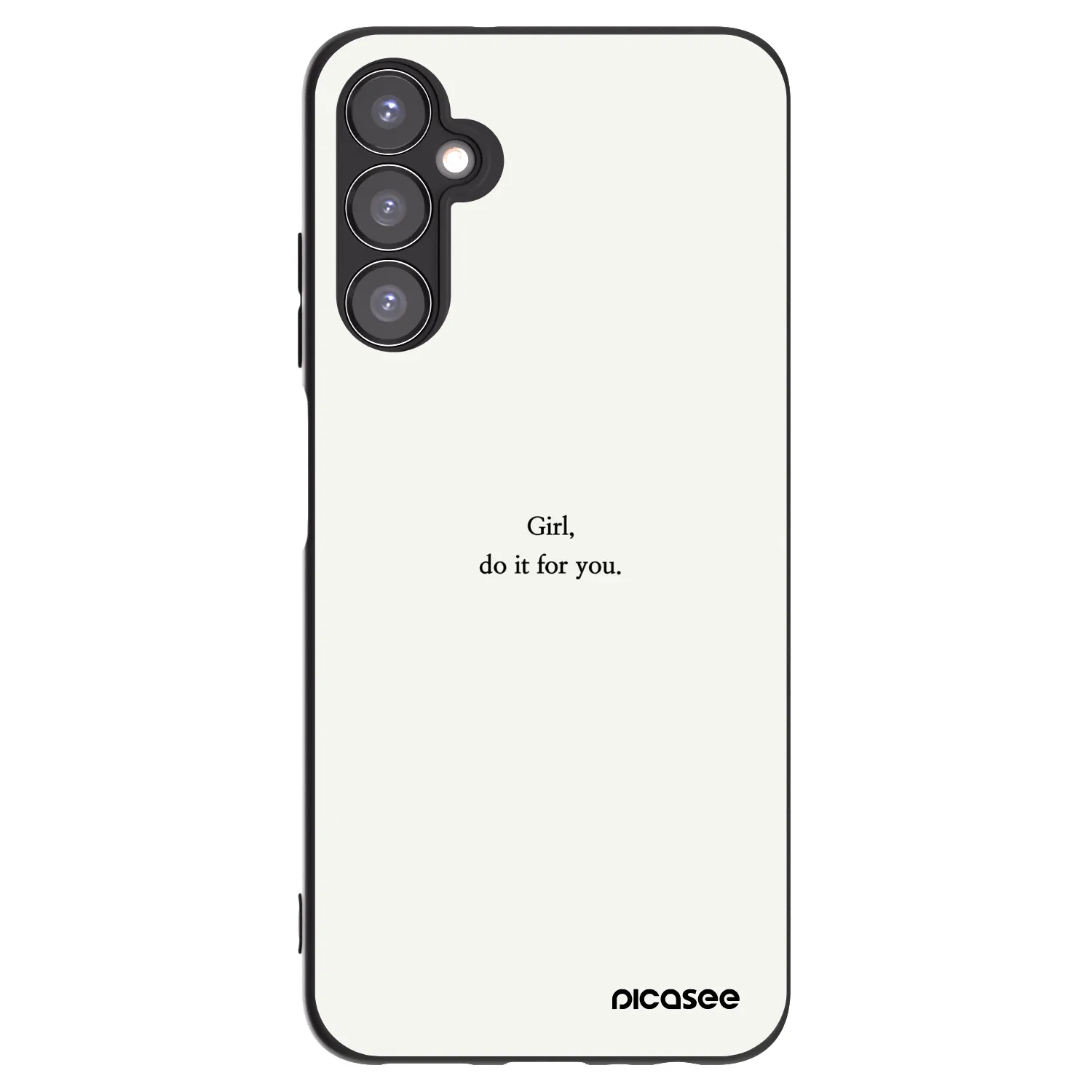Picasee silikónový čierny obal pre Samsung Galaxy A05s A057G - Girl, do it for you