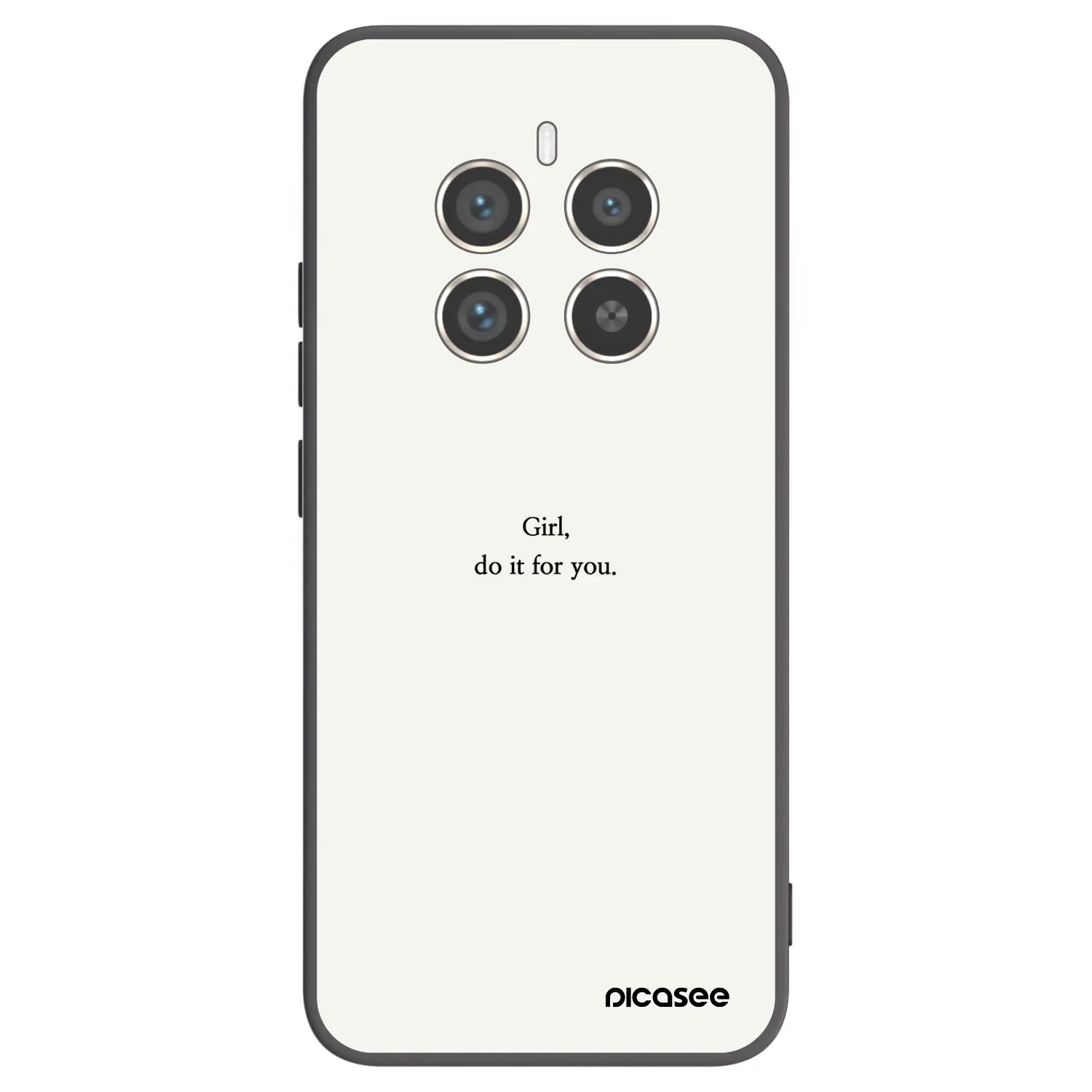Picasee silikónový čierny obal pre Realme 12 Pro 5G - Girl, do it for you