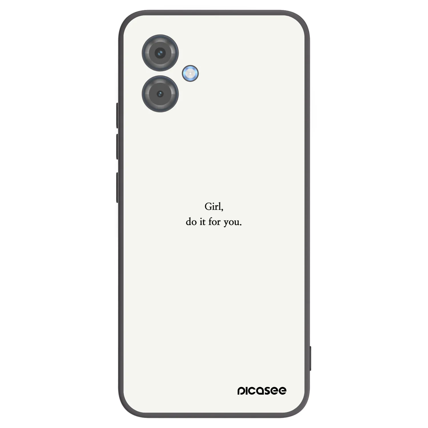 Picasee silikónový čierny obal pre Motorola Moto G14 - Girl, do it for you