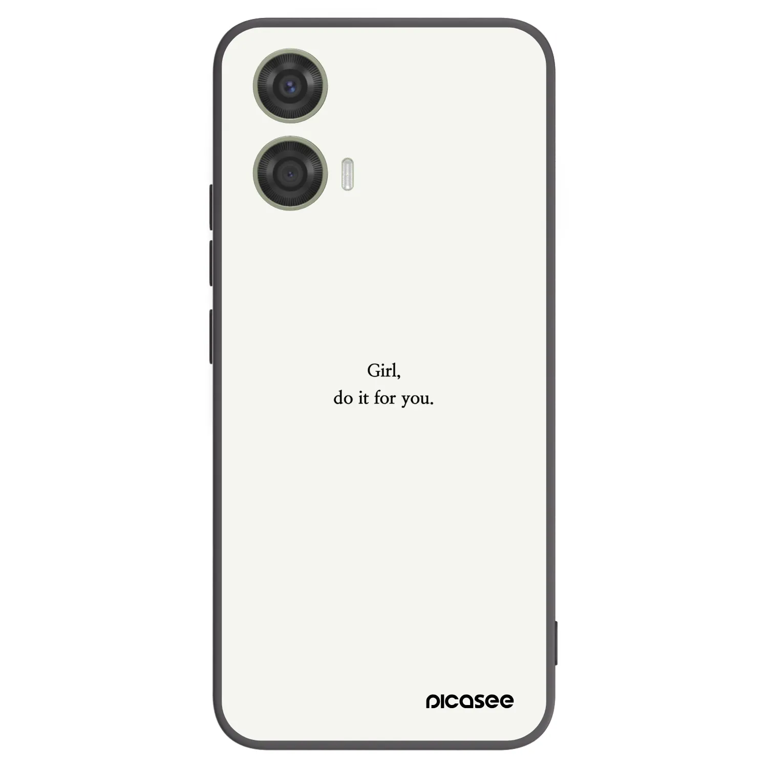 Picasee silikónový čierny obal pre Motorola Moto G24 - Girl, do it for you