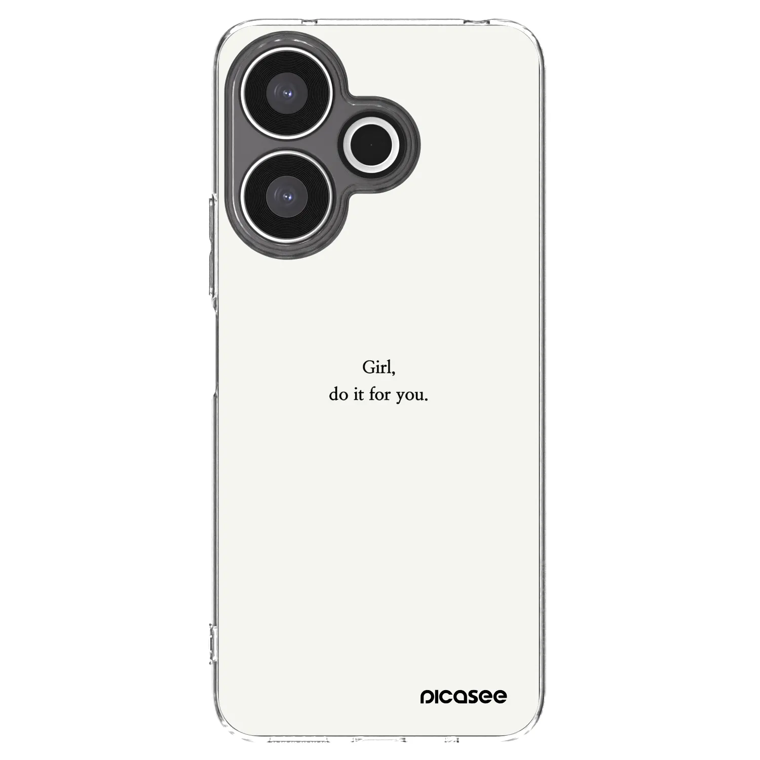 Picasee silikónový prehľadný obal pre Xiaomi Redmi 13 4G - Girl, do it for you