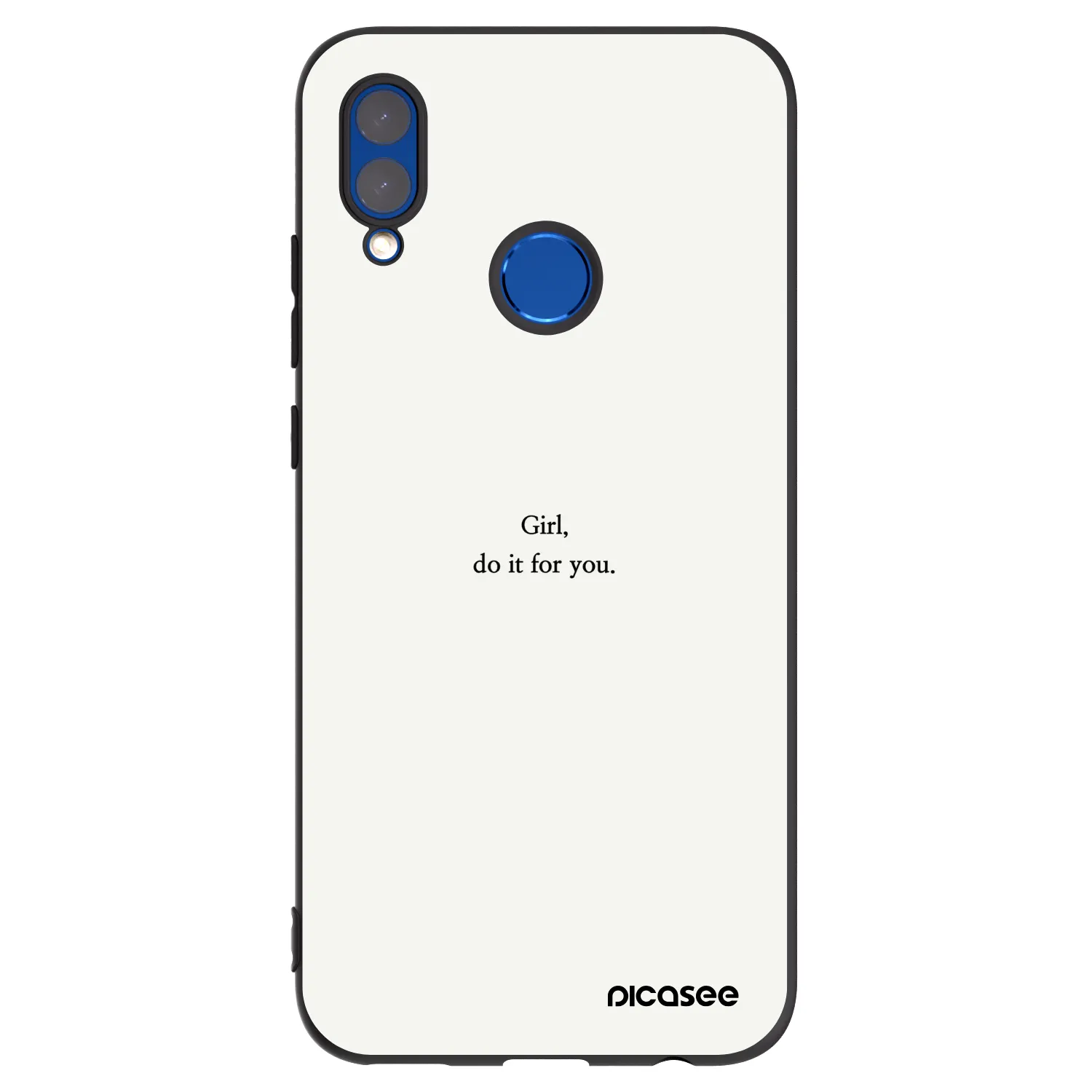Picasee silikónový čierny obal pre Honor 10 Lite - Girl, do it for you