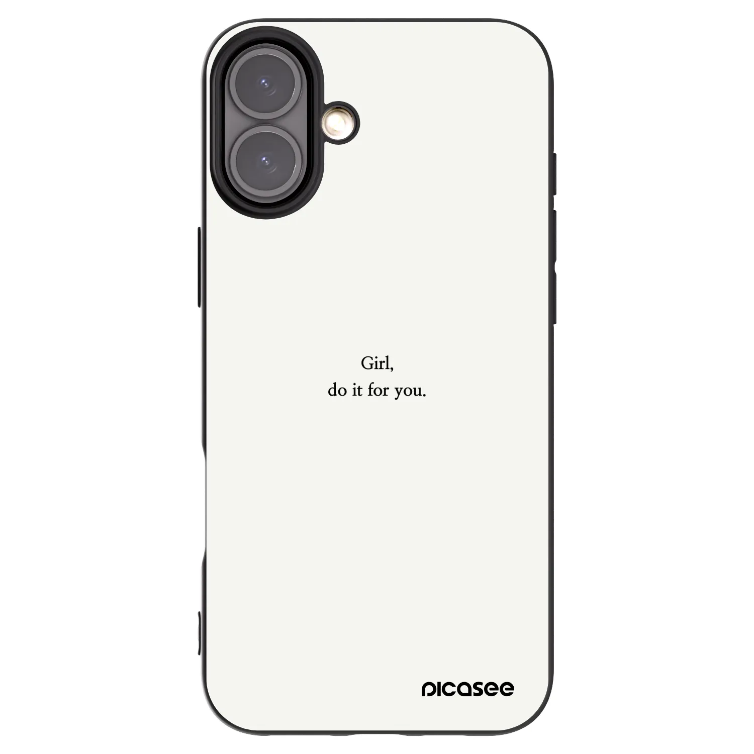 Picasee silikónový čierny obal pre Apple iPhone 16 Plus - Girl, do it for you