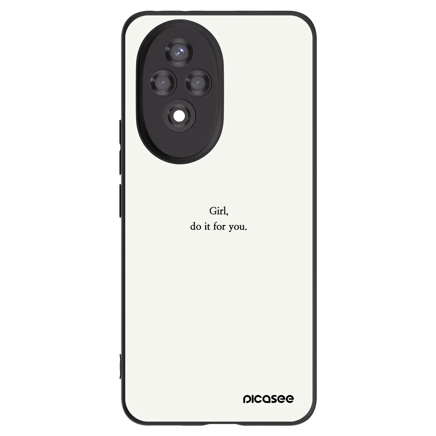 Picasee silikónový čierny obal pre Honor 200 Pro 5G - Girl, do it for you