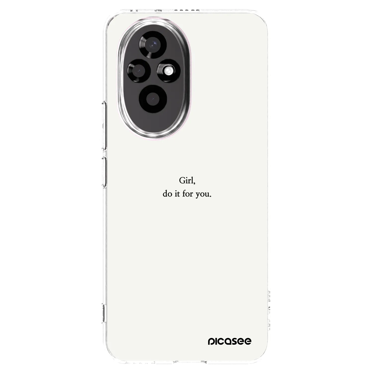 Picasee silikónový prehľadný obal pre Honor 200 Pro 5G - Girl, do it for you
