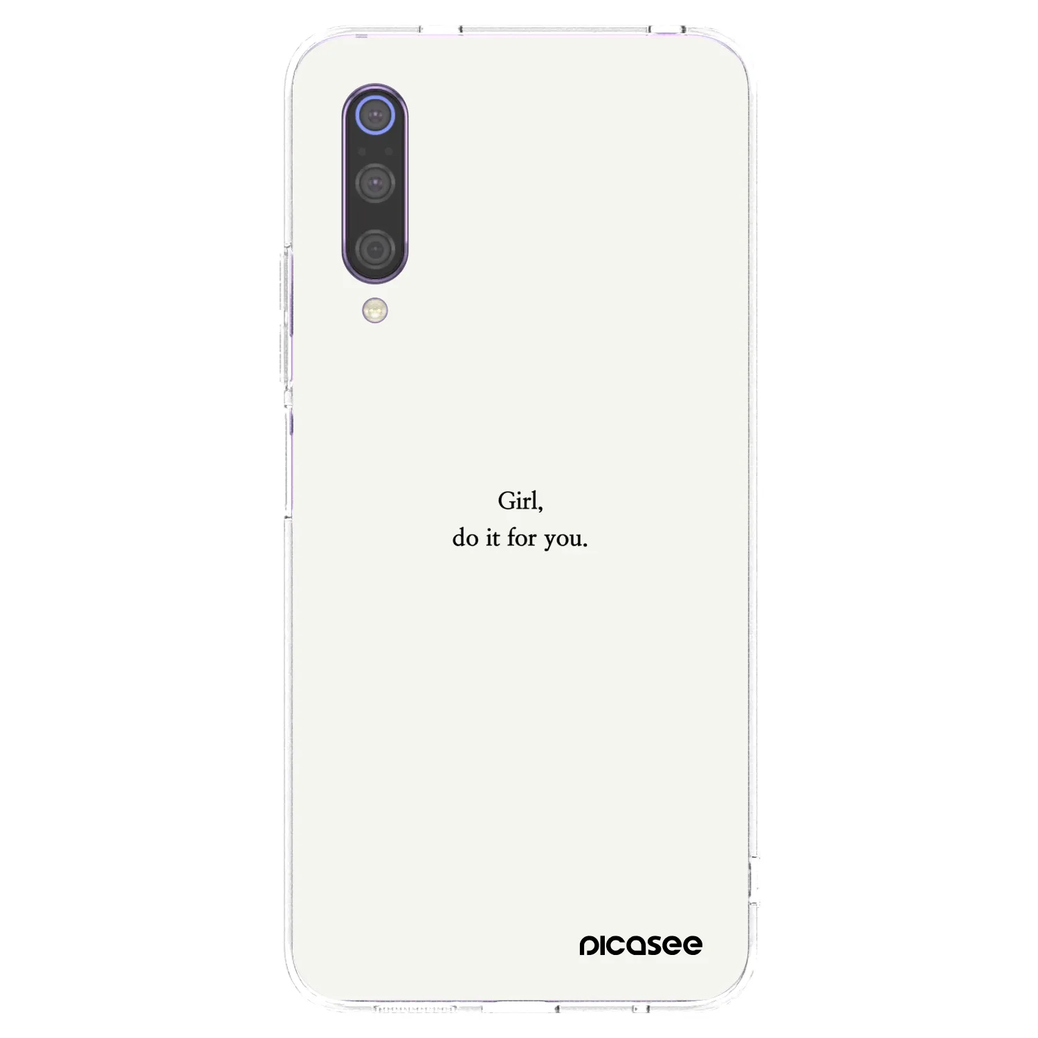 Picasee silikónový prehľadný obal pre Xiaomi Mi 9 - Girl, do it for you