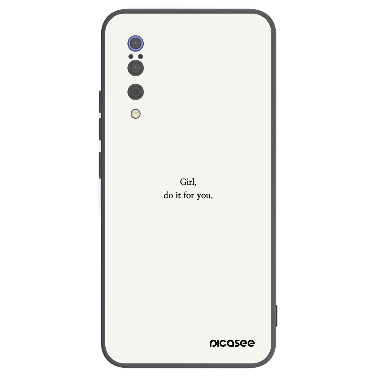 Picasee silikónový čierny obal pre Xiaomi Mi 9 - Girl, do it for you