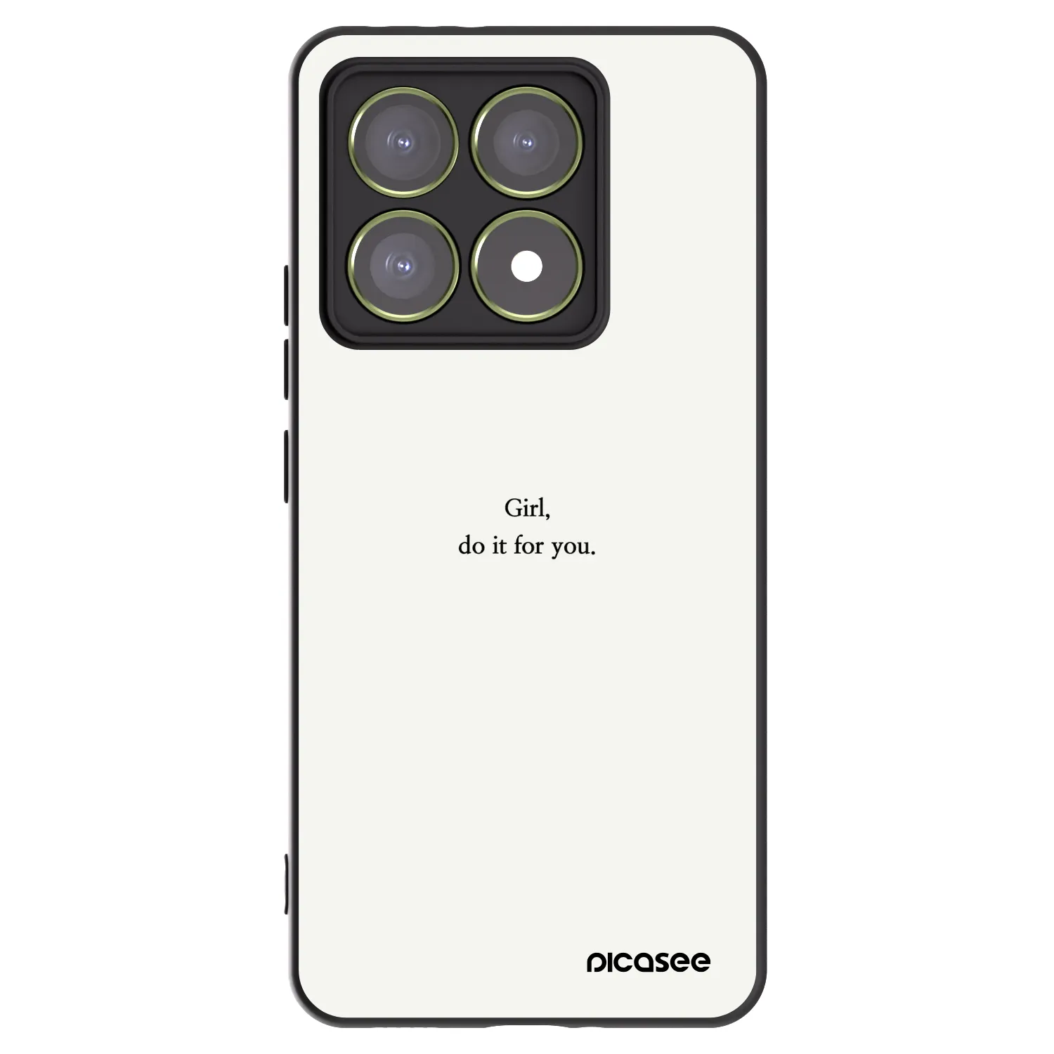 Picasee silikónový čierny obal pre Xiaomi 14T - Girl, do it for you