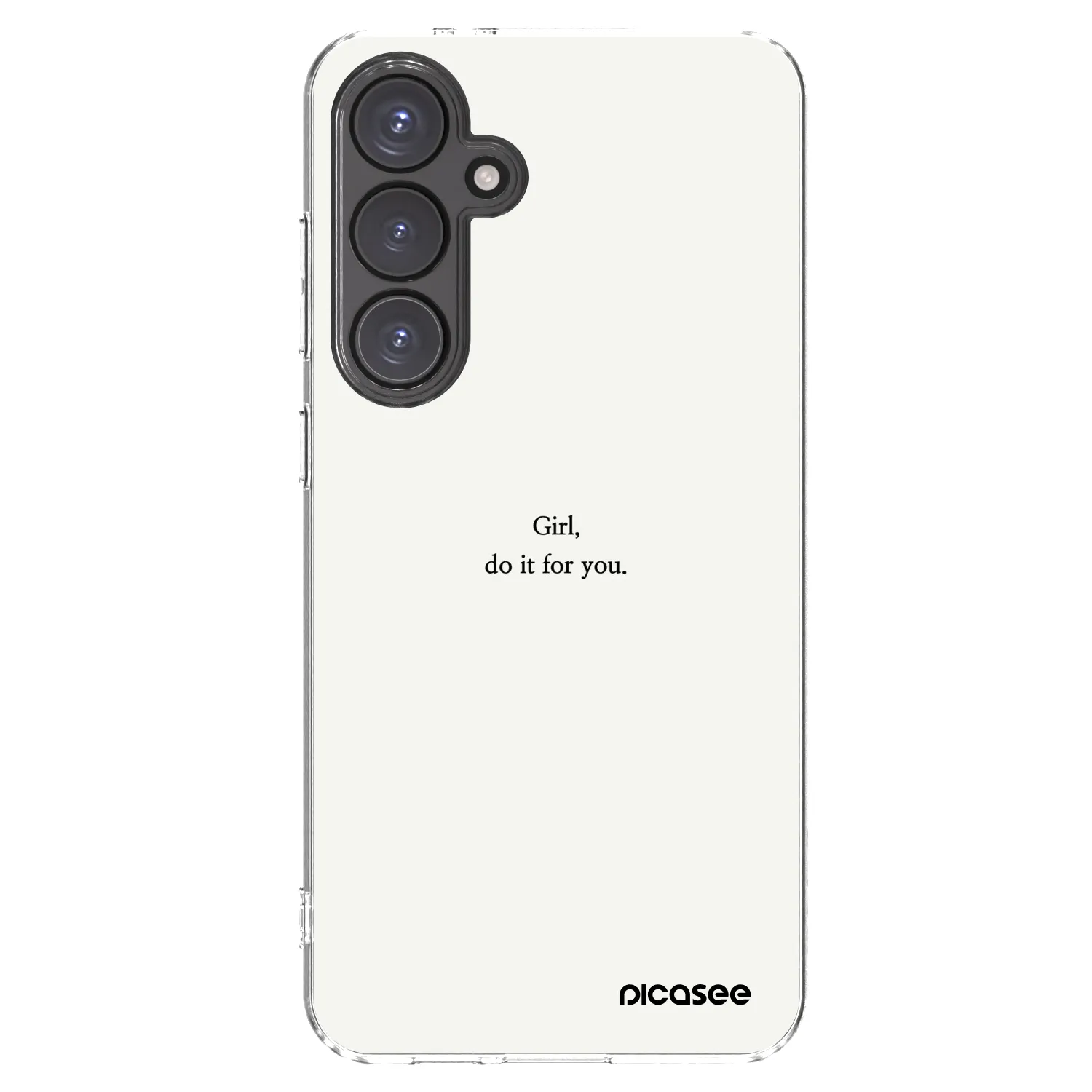 Picasee silikónový prehľadný obal pre Samsung Galaxy S24 FE S721B - Girl, do it for you