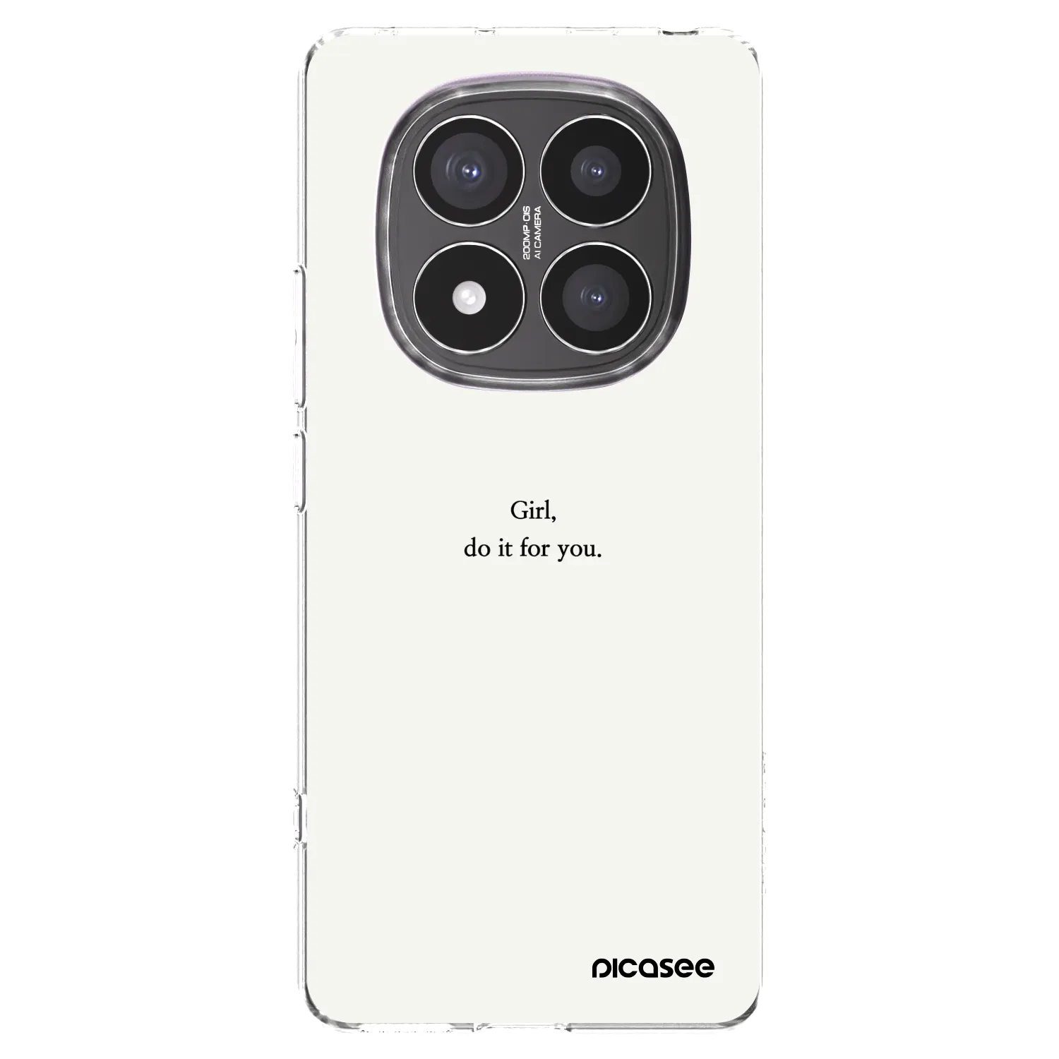 Picasee silikónový prehľadný obal pre Xiaomi Redmi Note 14 Pro+ 5G - Girl, do it for you