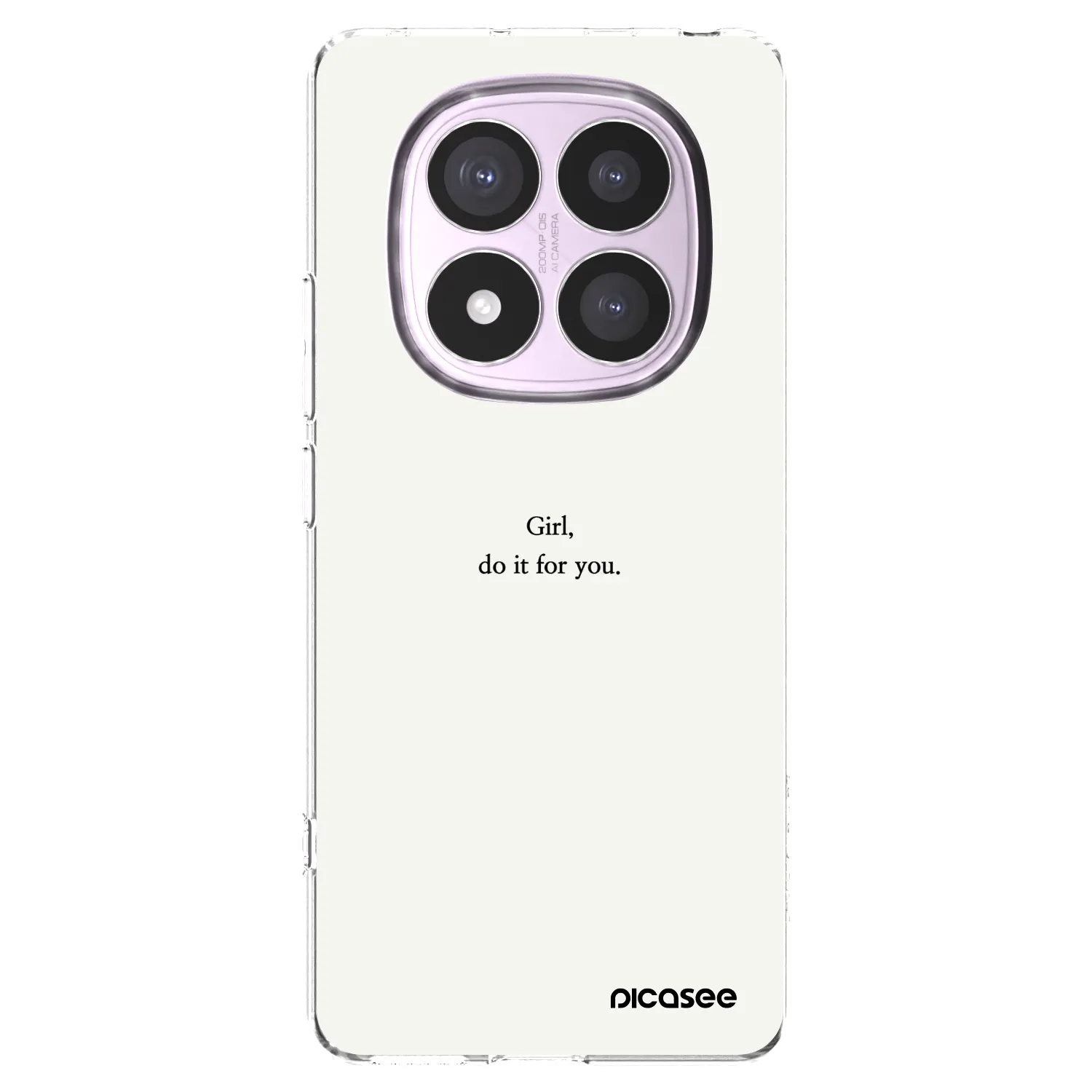 Picasee silikónový prehľadný obal pre Xiaomi Redmi Note 14 Pro 5G - Girl, do it for you