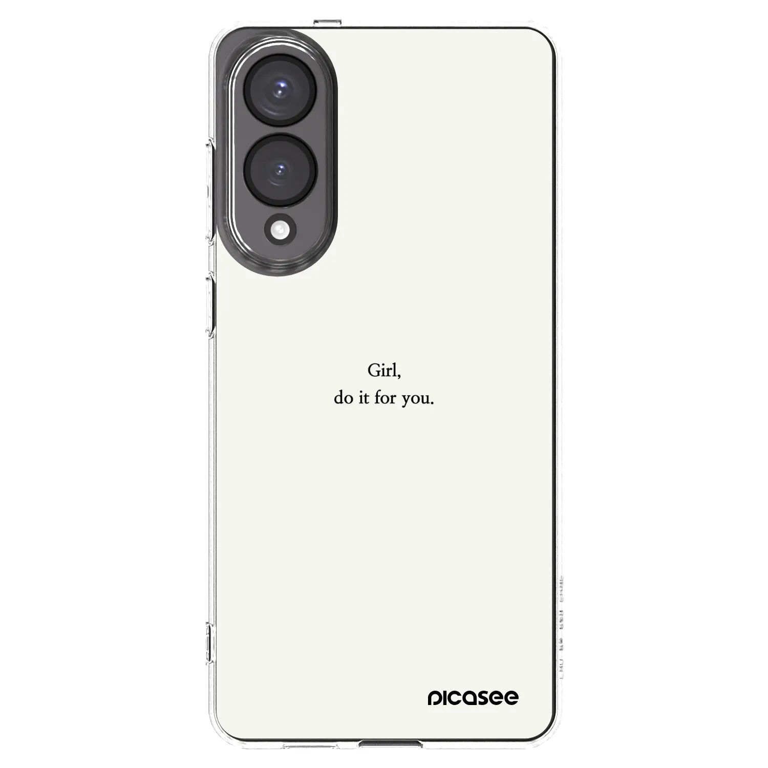 Picasee silikónový prehľadný obal pre Samsung Galaxy S25 Edge 5G - Girl, do it for you