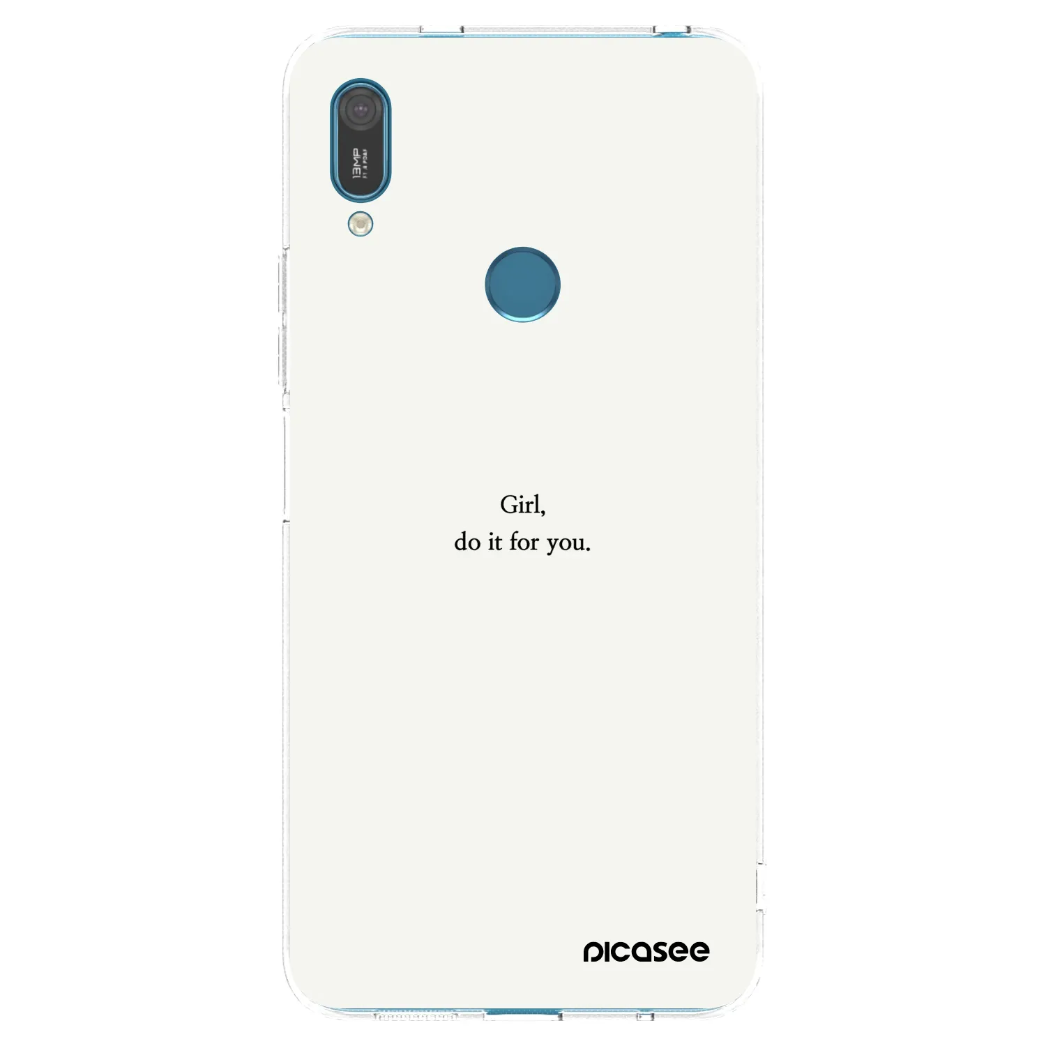 Picasee silikónový prehľadný obal pre Huawei Y7 2019 - Girl, do it for you