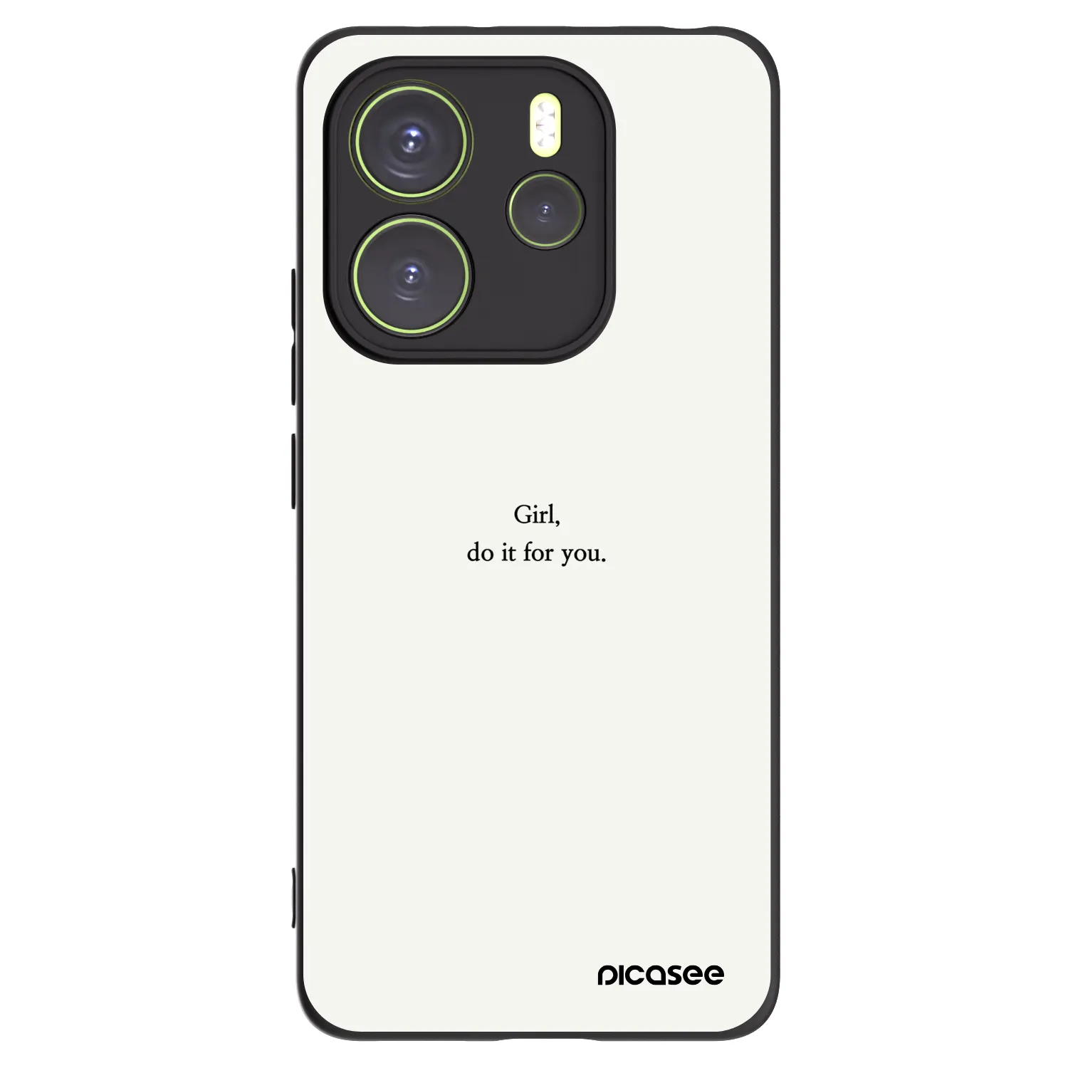 Picasee silikónový čierny obal pre Xiaomi Redmi Note 14 4G - Girl, do it for you
