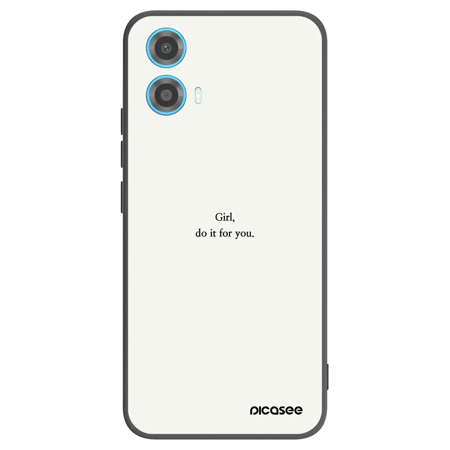 Picasee silikónový čierny obal pre Motorola Moto G34 5G - Girl, do it for you