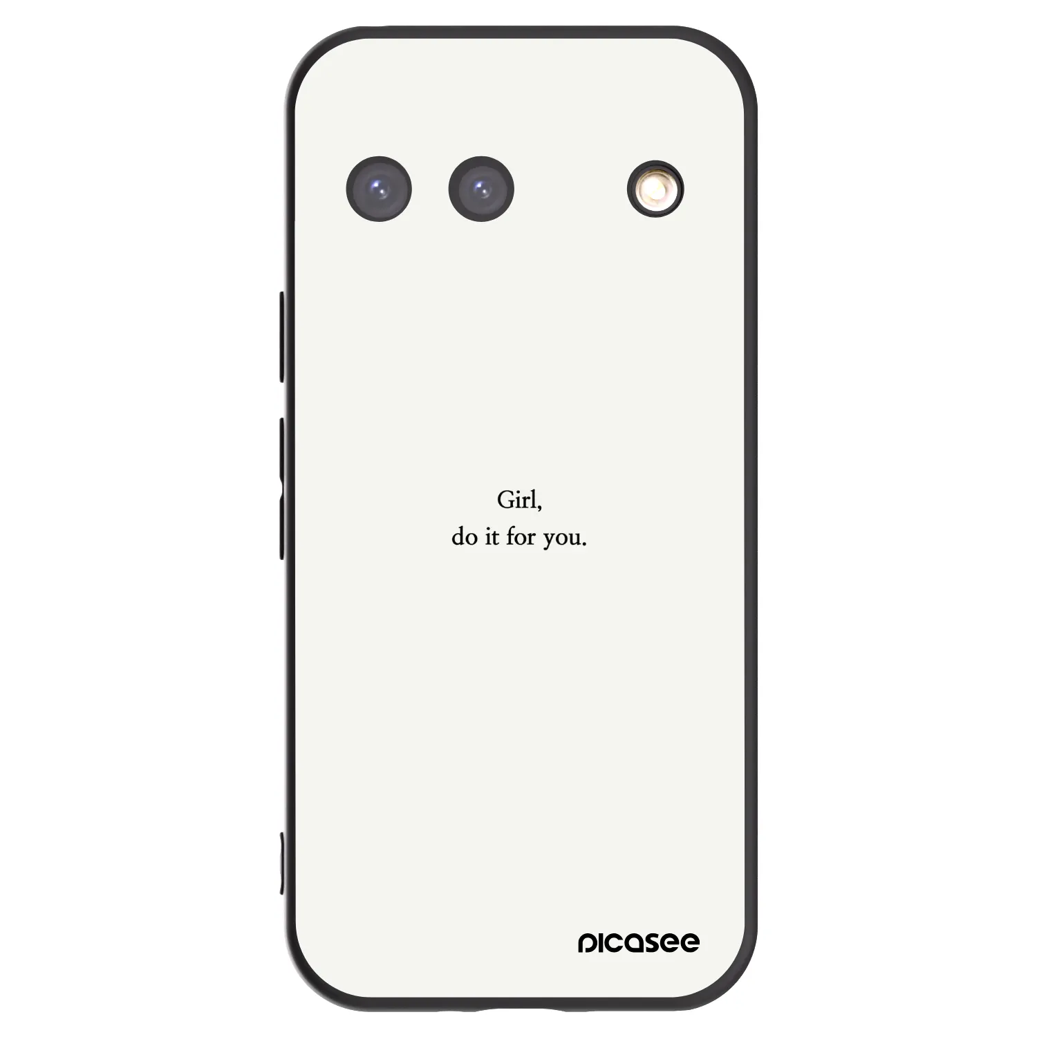 Picasee silikónový čierny obal pre Google Pixel 9 - Girl, do it for you