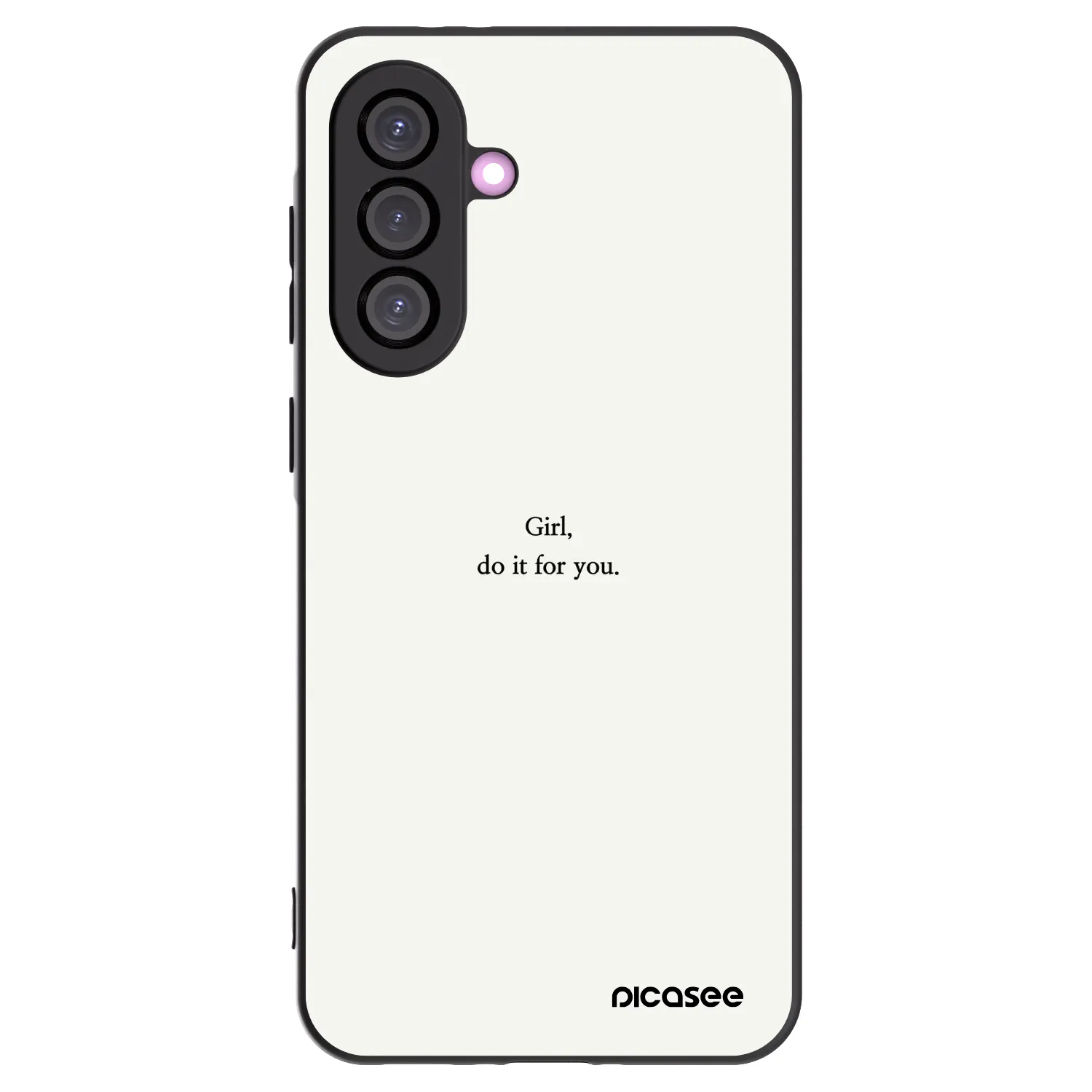 Picasee silikónový čierny obal pre Samsung Galaxy A56 5G A566B - Girl, do it for you