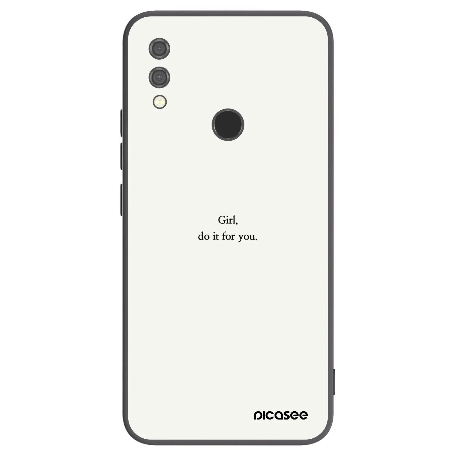 Picasee silikónový čierny obal pre Xiaomi Redmi Note 7 - Girl, do it for you