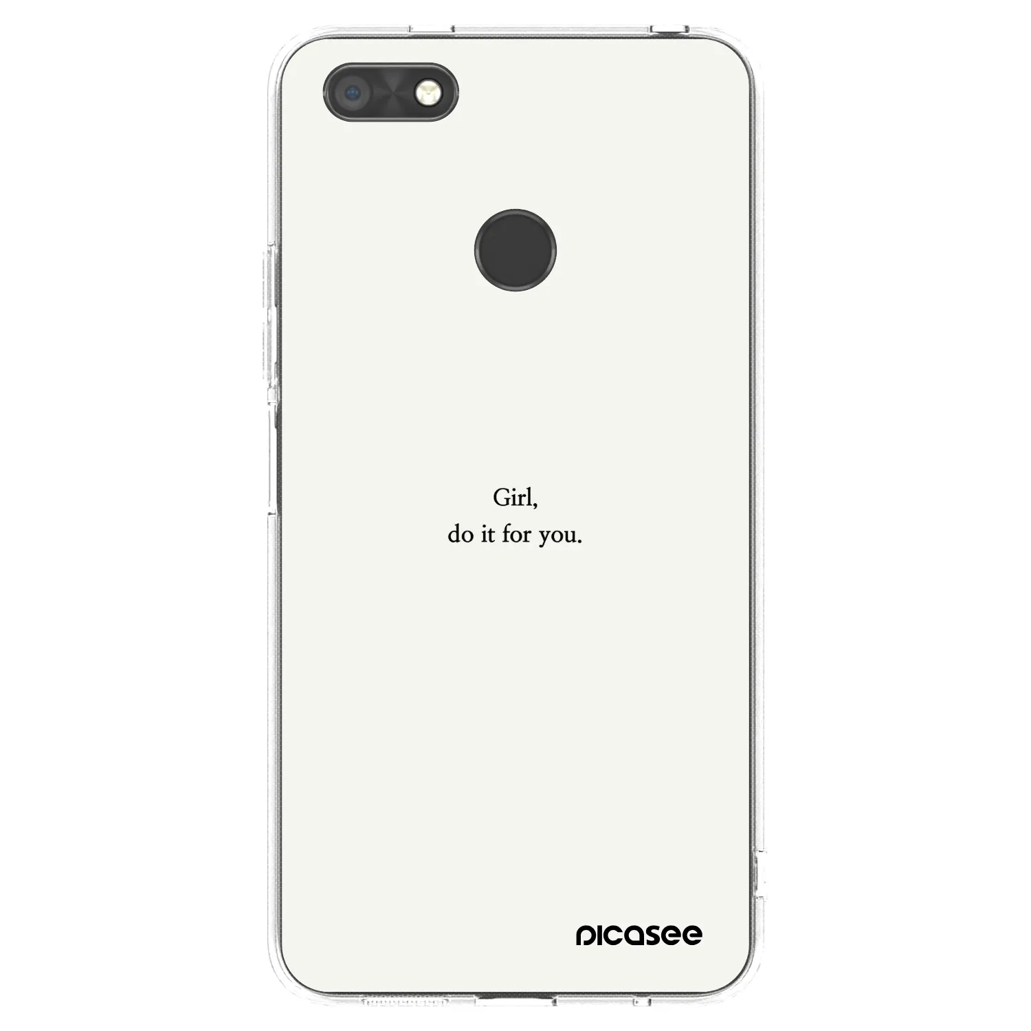 Picasee silikónový prehľadný obal pre Huawei P9 Lite Mini - Girl, do it for you