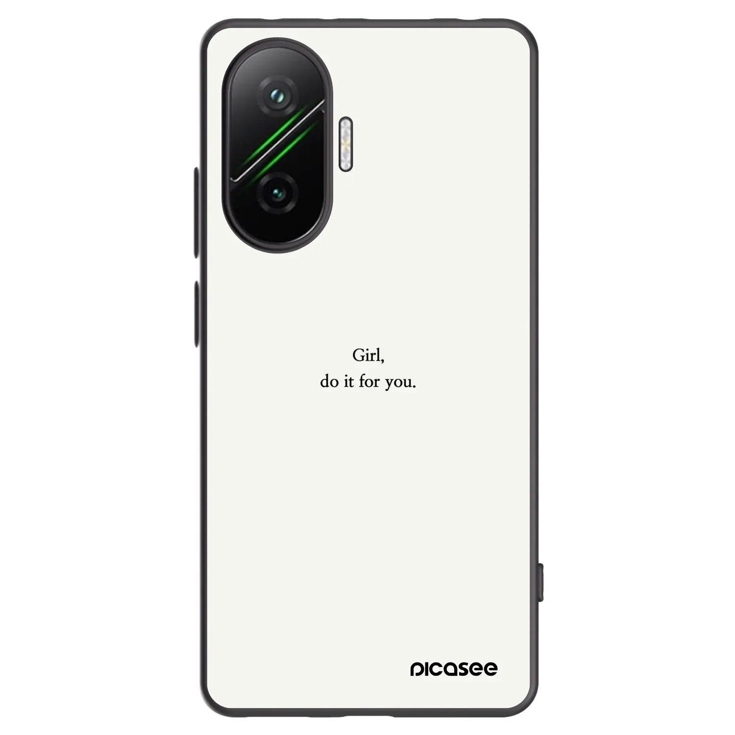 Picasee silikónový čierny obal pre Xiaomi Poco F7 5G - Girl, do it for you