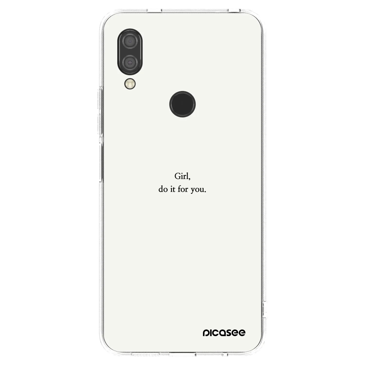 Picasee silikónový prehľadný obal pre Xiaomi Redmi 7 - Girl, do it for you