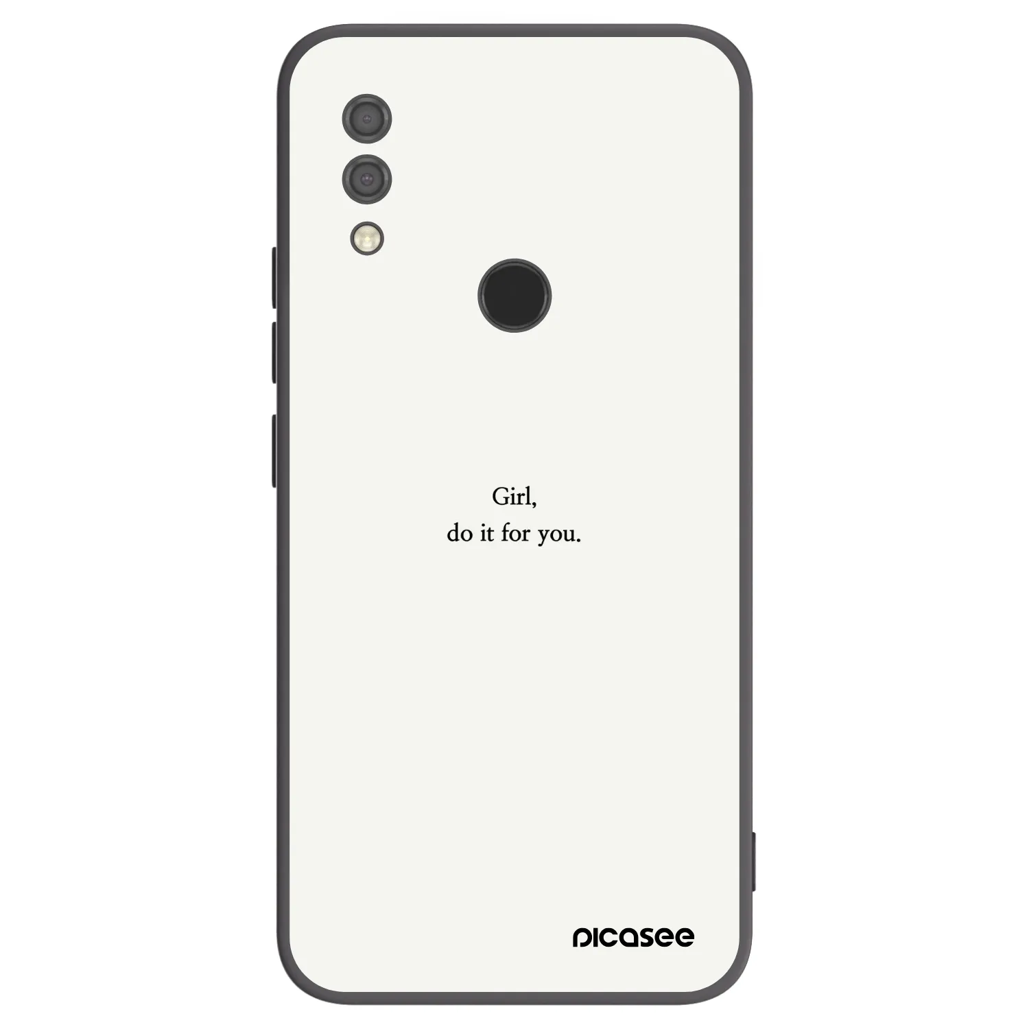 Picasee silikónový čierny obal pre Xiaomi Redmi 7 - Girl, do it for you