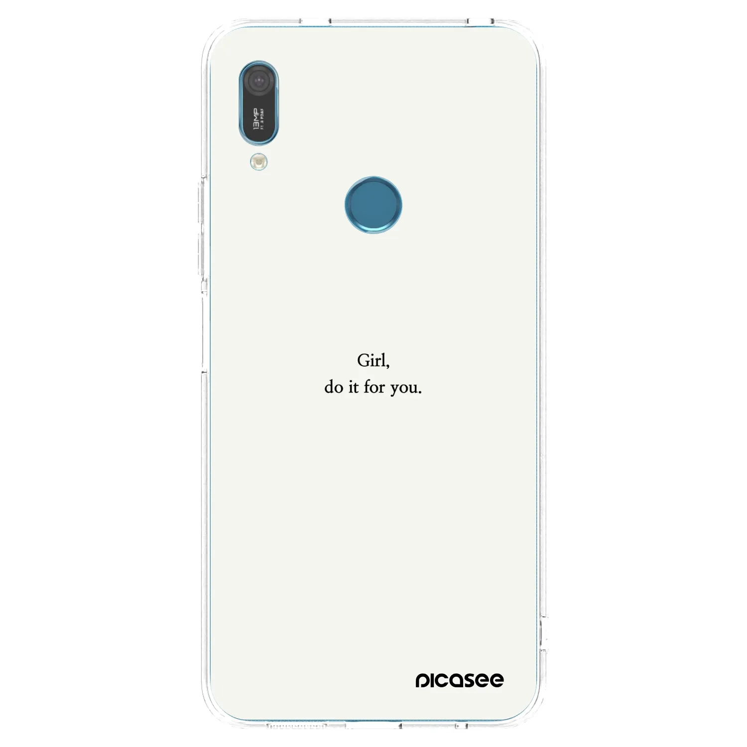 Picasee silikónový prehľadný obal pre Huawei Y6 2019 - Girl, do it for you