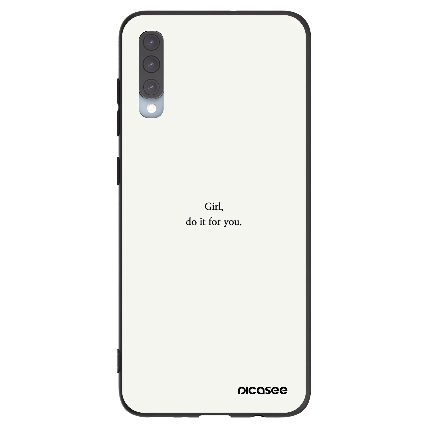 Picasee silikónový čierny obal pre Samsung Galaxy A70 A705F - Girl, do it for you