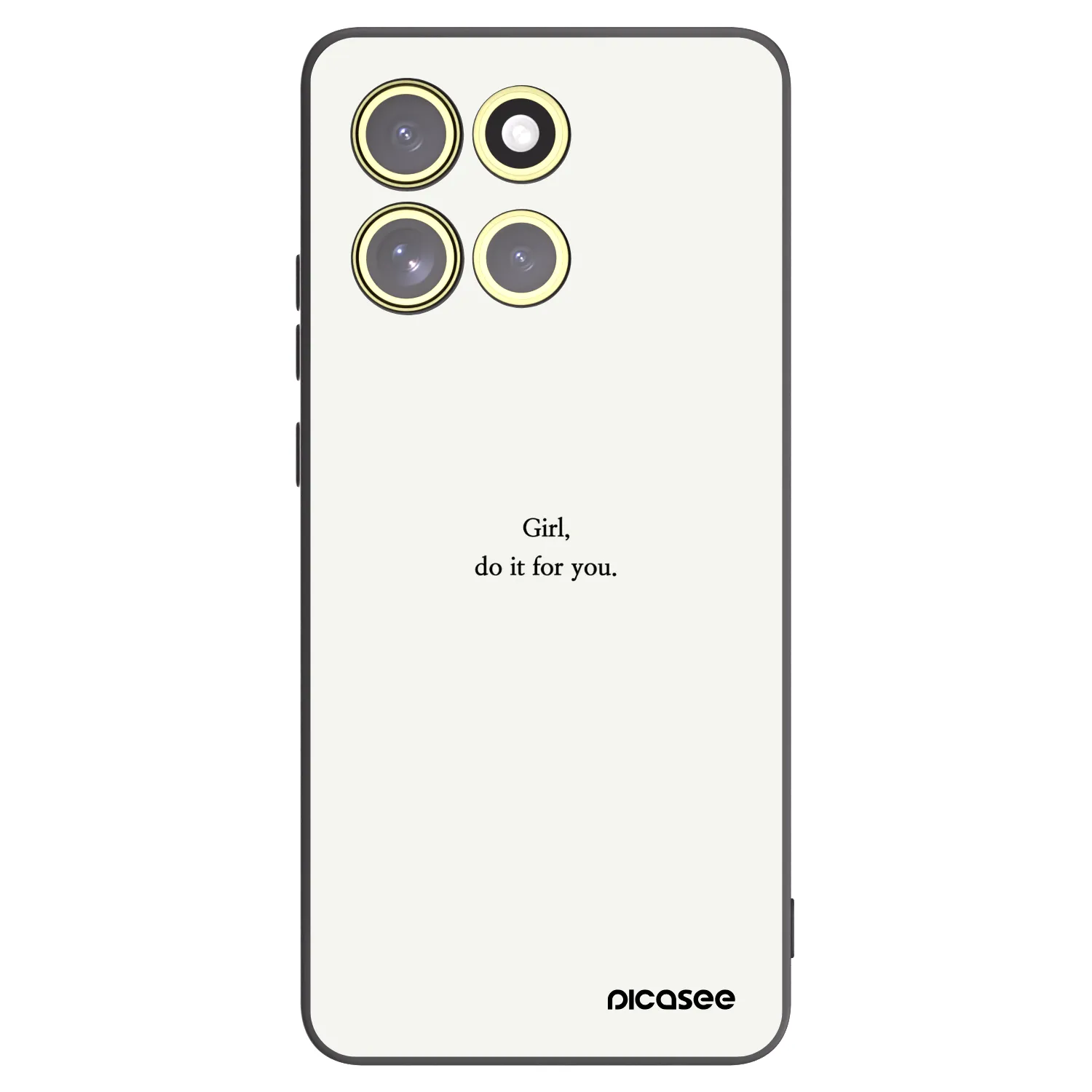Picasee silikónový čierny obal pre Motorola Moto G86 5G - Girl, do it for you