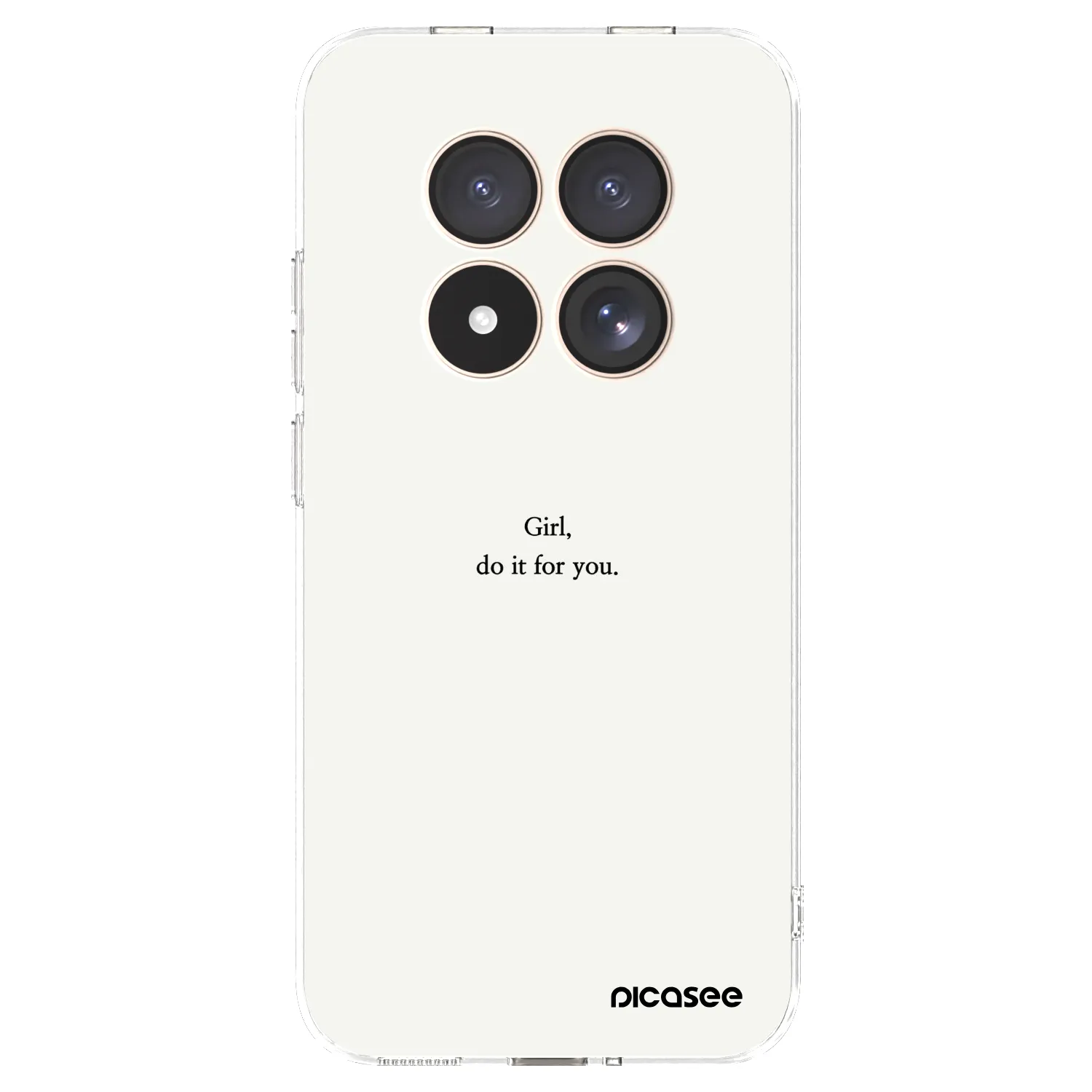 Picasee silikónový prehľadný obal pre Xiaomi Redmi Note 15 Pro 4G - Girl, do it for you