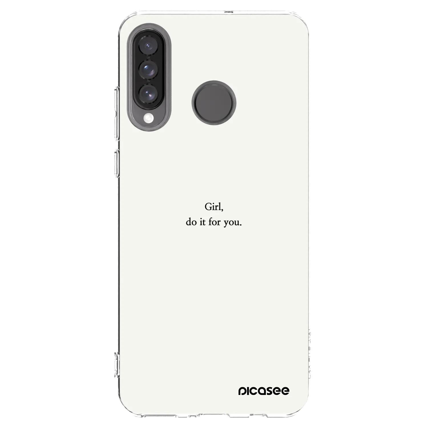 Picasee silikónový prehľadný obal pre Huawei P30 Lite - Girl, do it for you