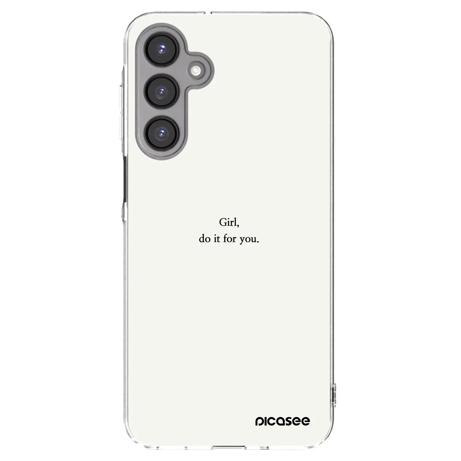 Picasee silikónový prehľadný obal pre Samsung Galaxy A16 4G - Girl, do it for you