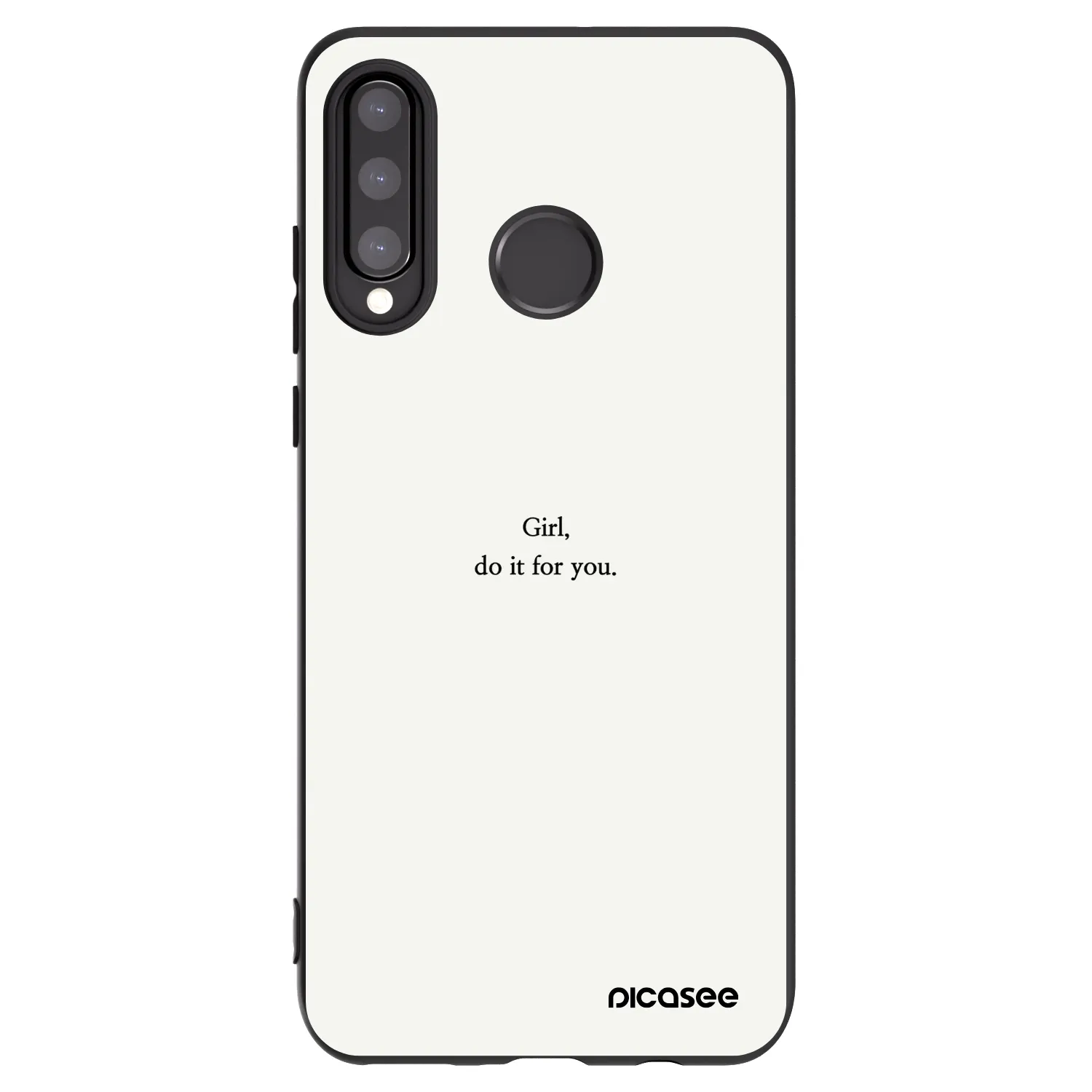 Picasee silikónový čierny obal pre Huawei P30 Lite - Girl, do it for you