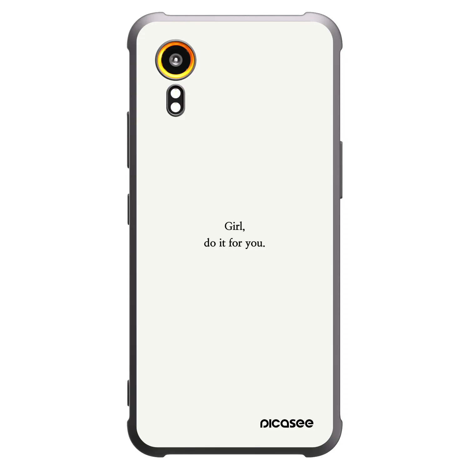 Picasee silikónový čierny obal pre Samsung Galaxy Xcover 7 - Girl, do it for you