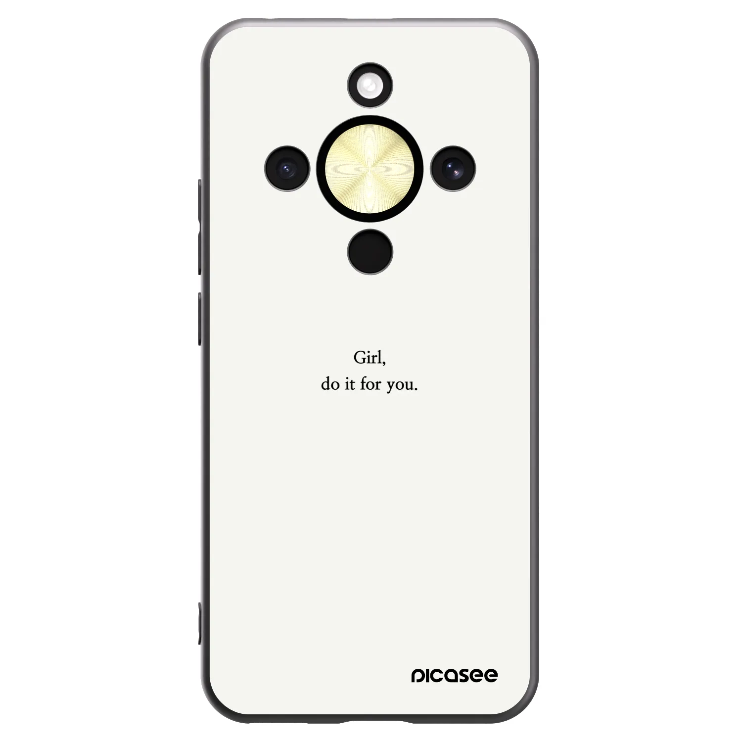 Picasee silikónový čierny obal pre Honor Magic8 Lite 5G - Girl, do it for you