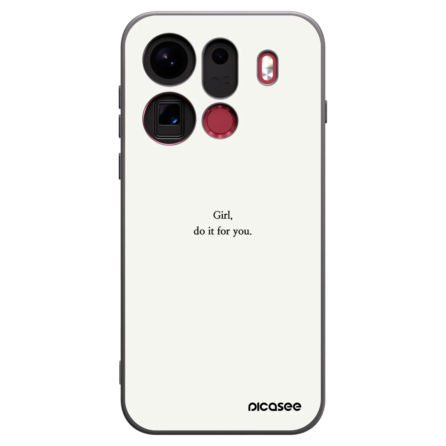 Picasee silikónový čierny obal pre OPPO Find X9 Pro - Girl, do it for you