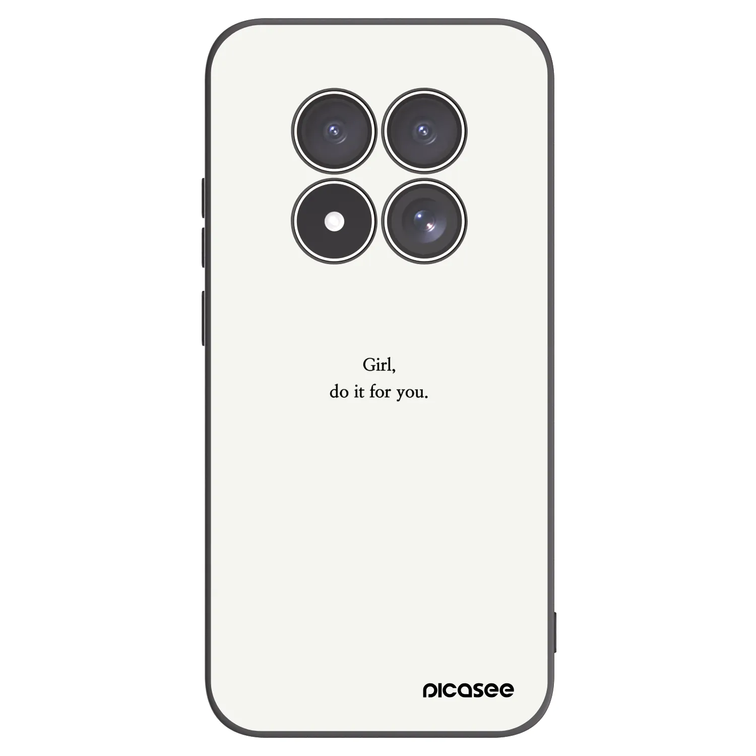 Picasee silikónový čierny obal pre Xiaomi Redmi Note 15 Pro 5G - Girl, do it for you