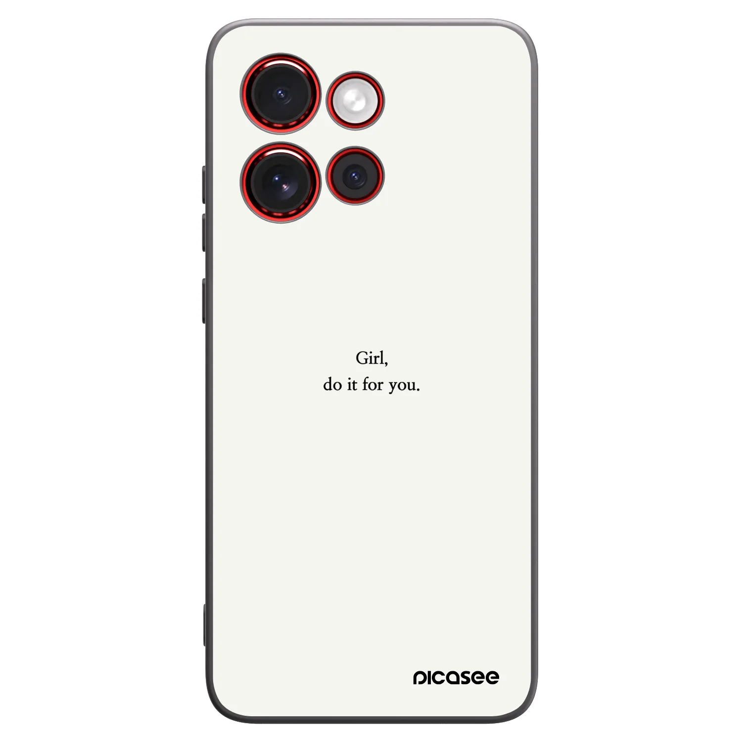 Picasee silikónový čierny obal pre Motorola Edge 60 Neo 5G - Girl, do it for you