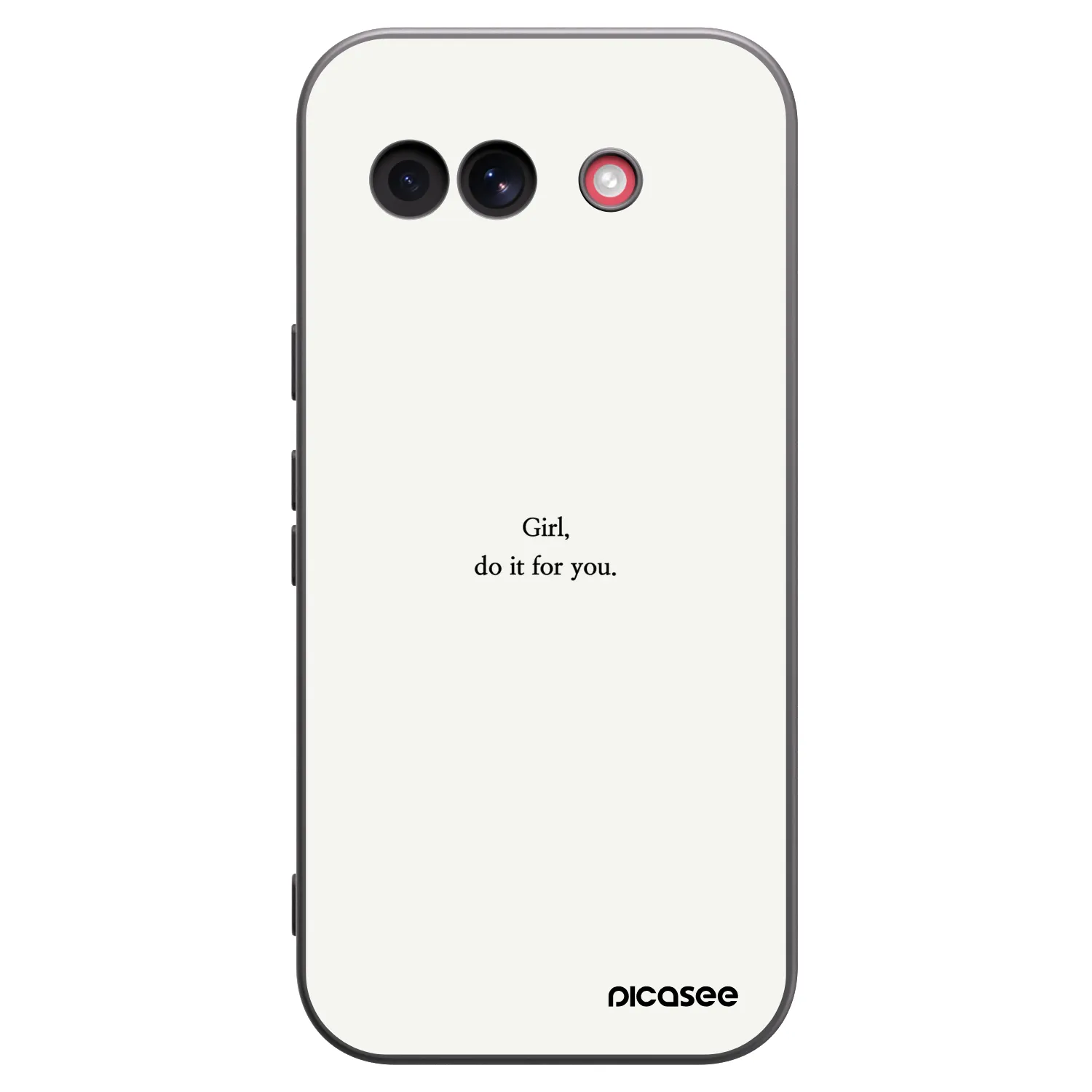 Picasee silikónový čierny obal pre Google Pixel 10a - Girl, do it for you