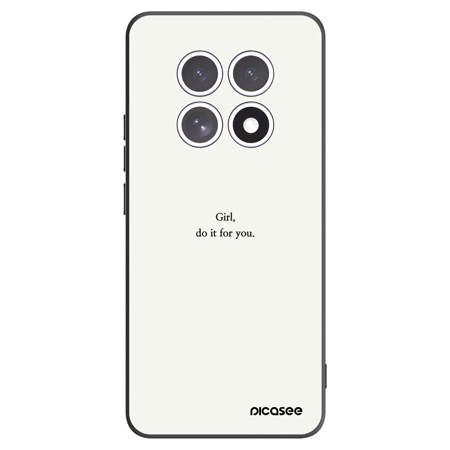 Picasee silikónový čierny obal pre Xiaomi Redmi Note 15 5G - Girl, do it for you
