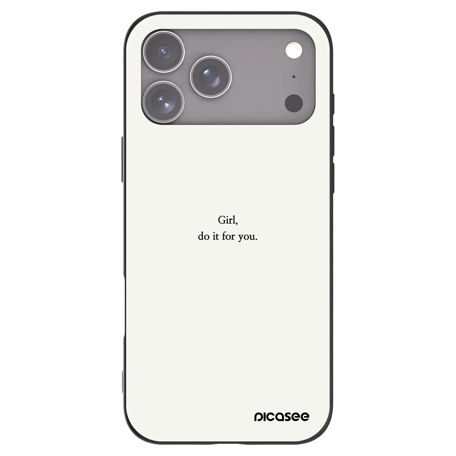 Picasee silikónový čierny obal pre Apple iPhone 18 Pro Max - Girl, do it for you