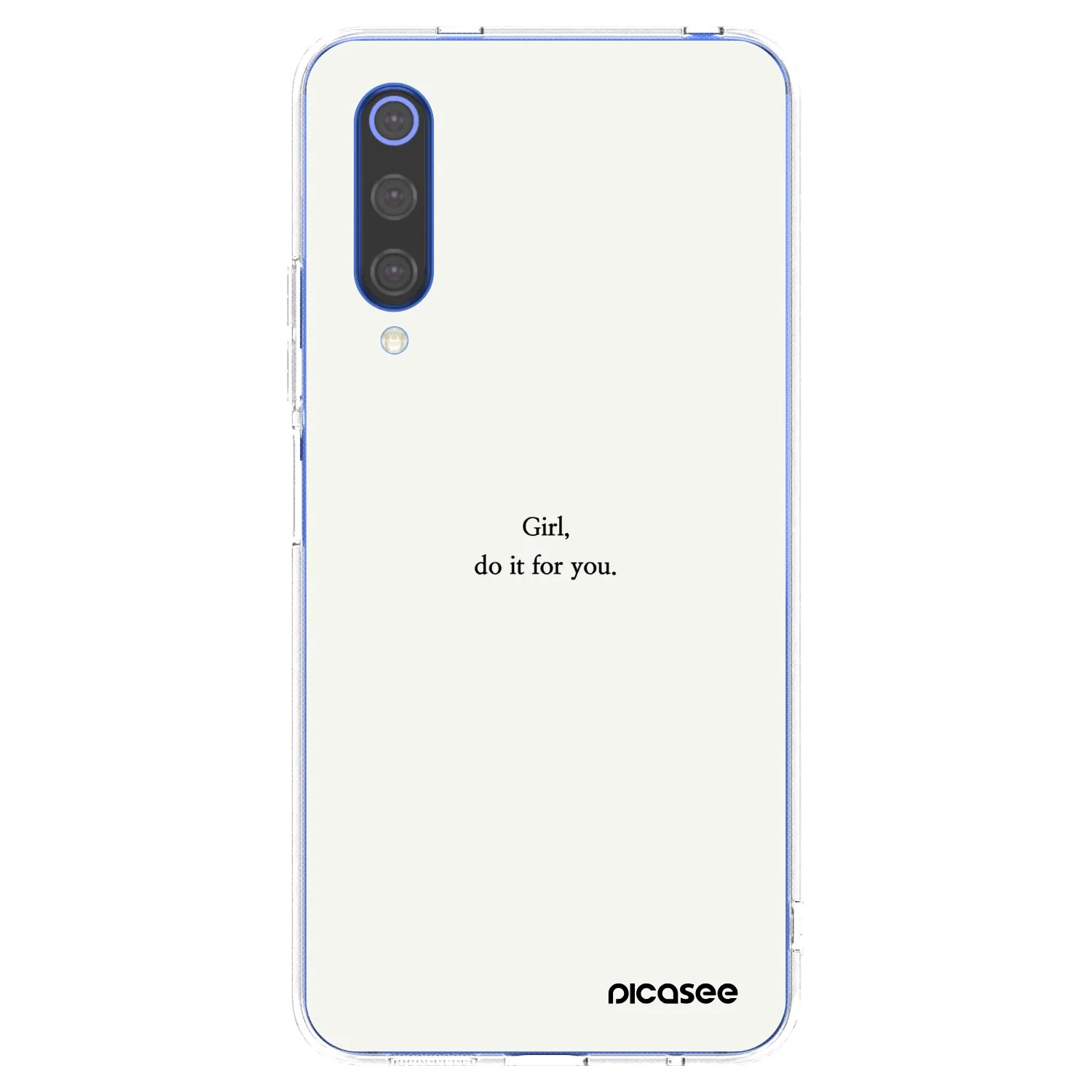 Picasee silikónový prehľadný obal pre Xiaomi Mi 9 SE - Girl, do it for you