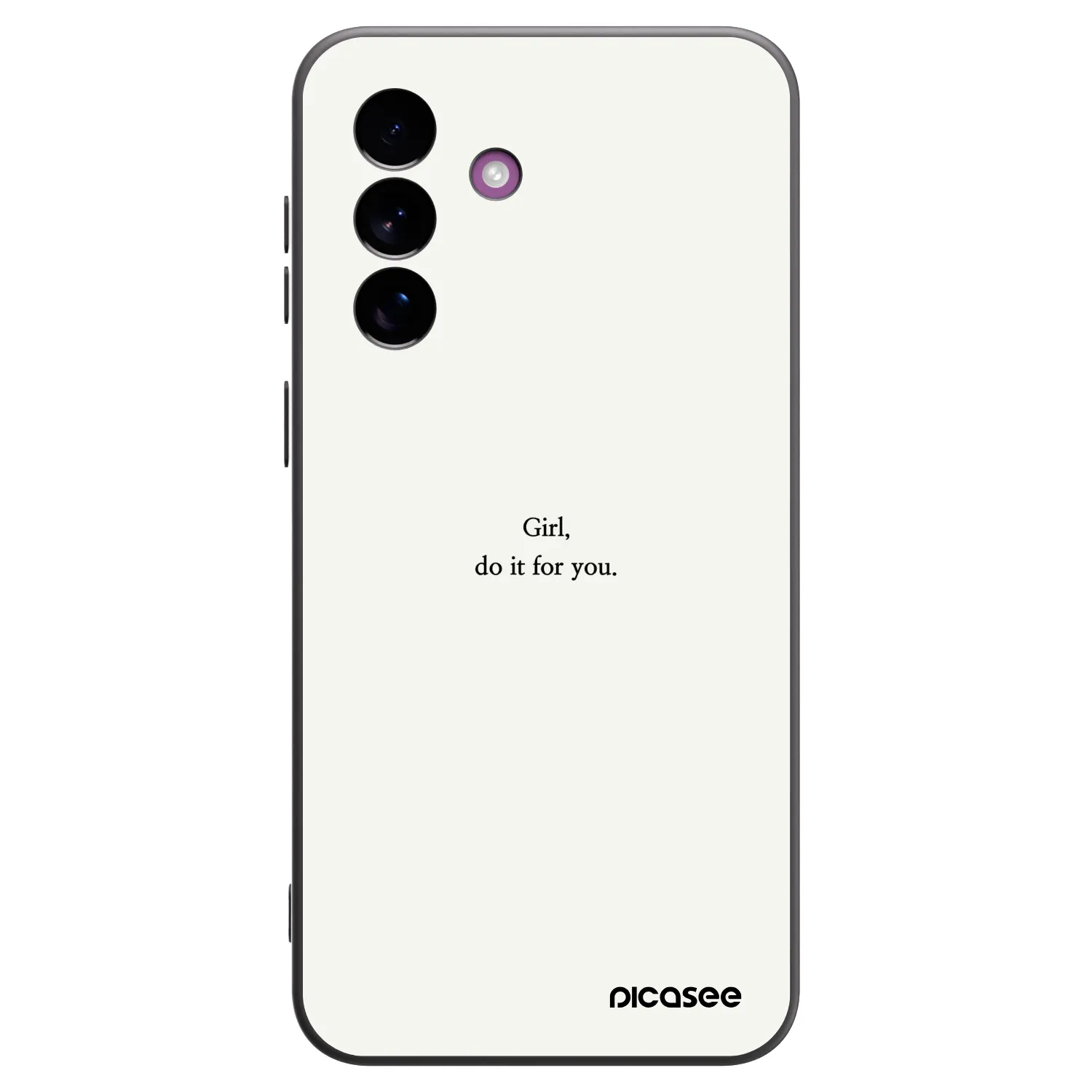 Picasee silikónový čierny obal pre Samsung Galaxy A37 - Girl, do it for you