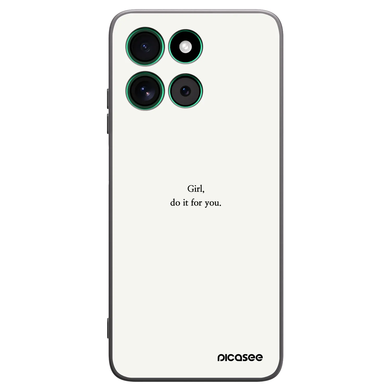 Picasee silikónový čierny obal pre Motorola Moto G57 Power - Girl, do it for you