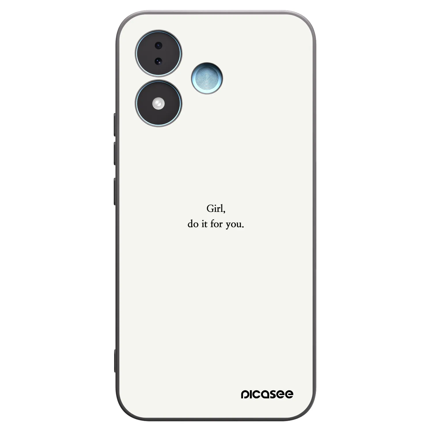 Picasee silikónový čierny obal pre Xiaomi Redmi Note 17 5G - Girl, do it for you