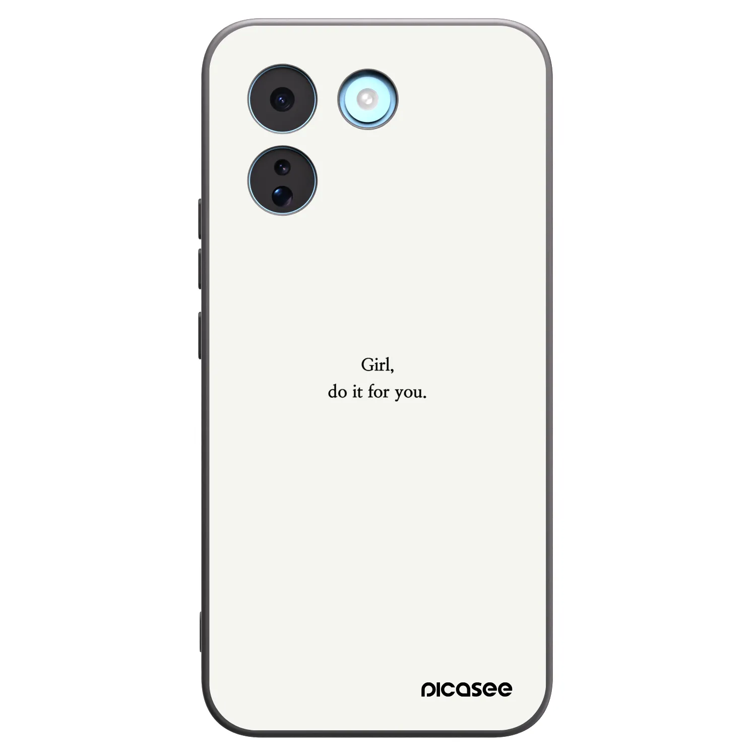 Picasee silikónový čierny obal pre Xiaomi Redmi Note 17 Pro MAX 5G - Girl, do it for you